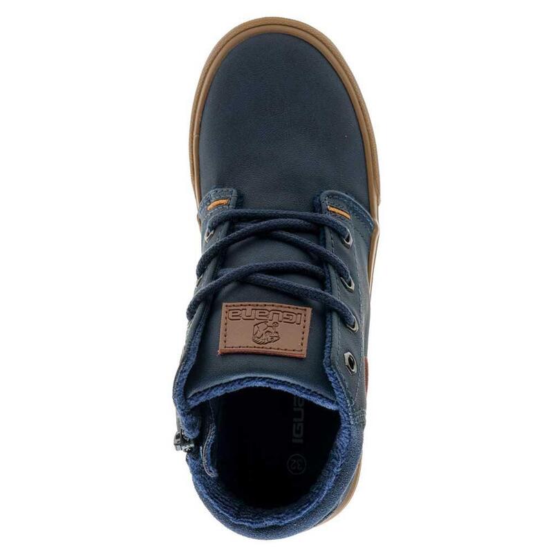 Kinder/Kinder Hastin Mid Cut Casual Schoenen (Navy/Camel)