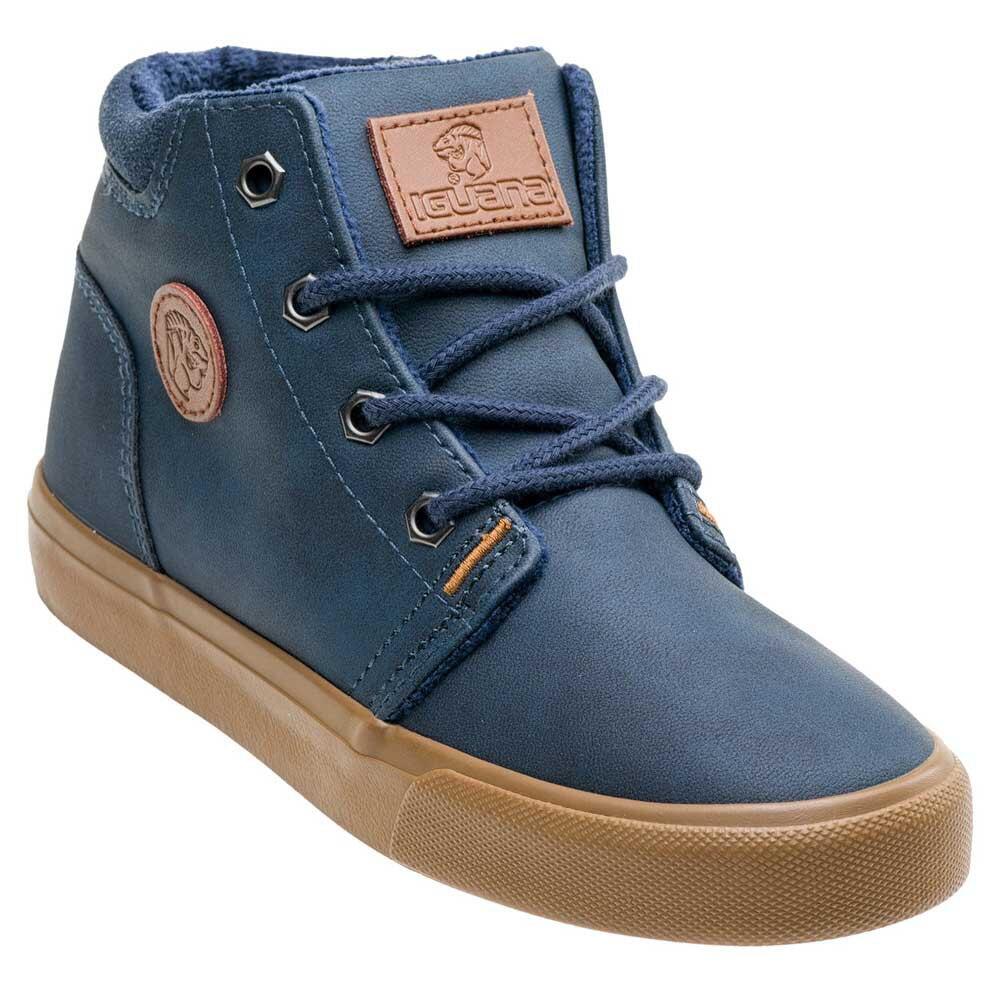 Childrens/Kids Hastin Mid Cut Casual Shoes (Navy/Camel) 1/4