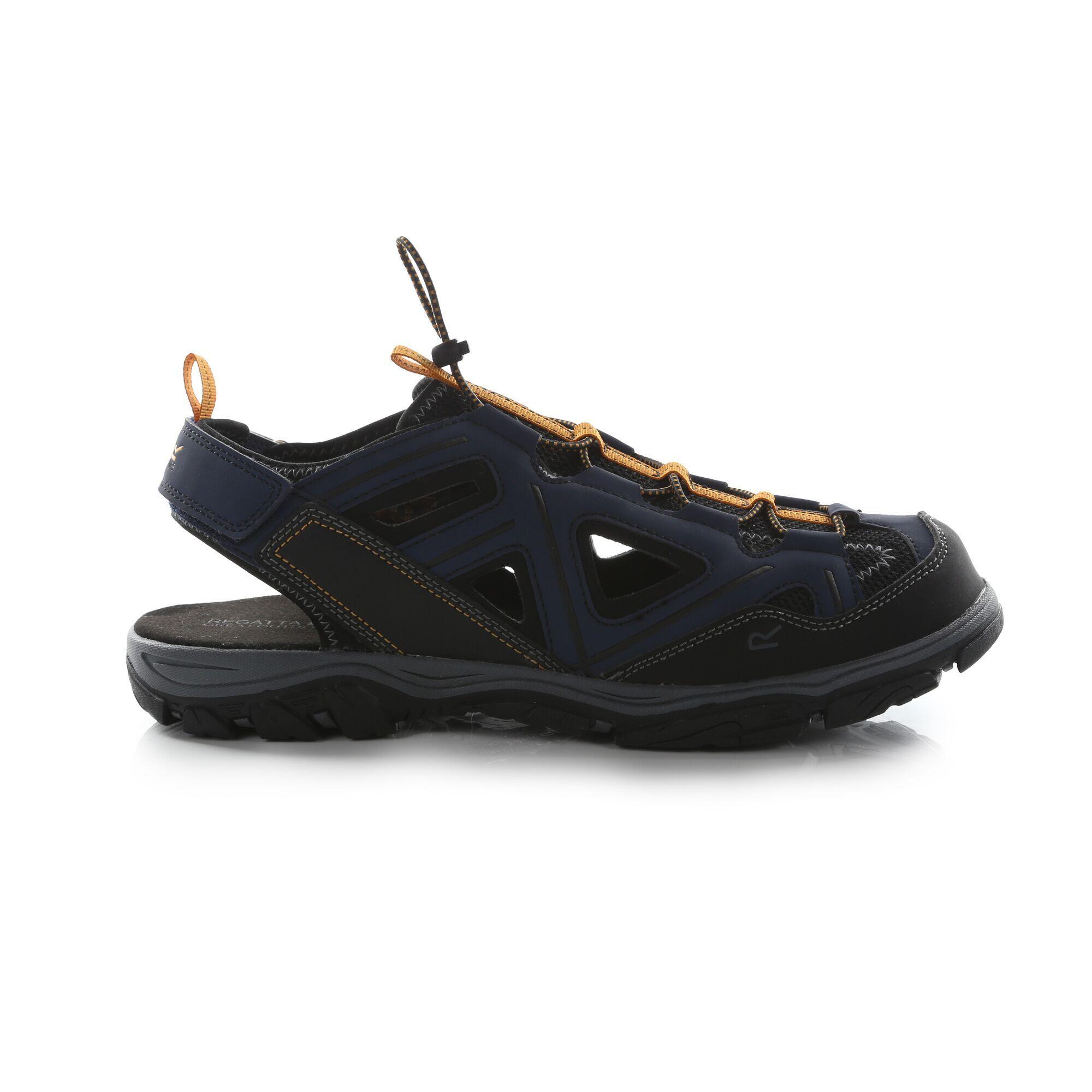 Mens Westshore III Walking Shoes (Denim/Flame Orange) 3/5