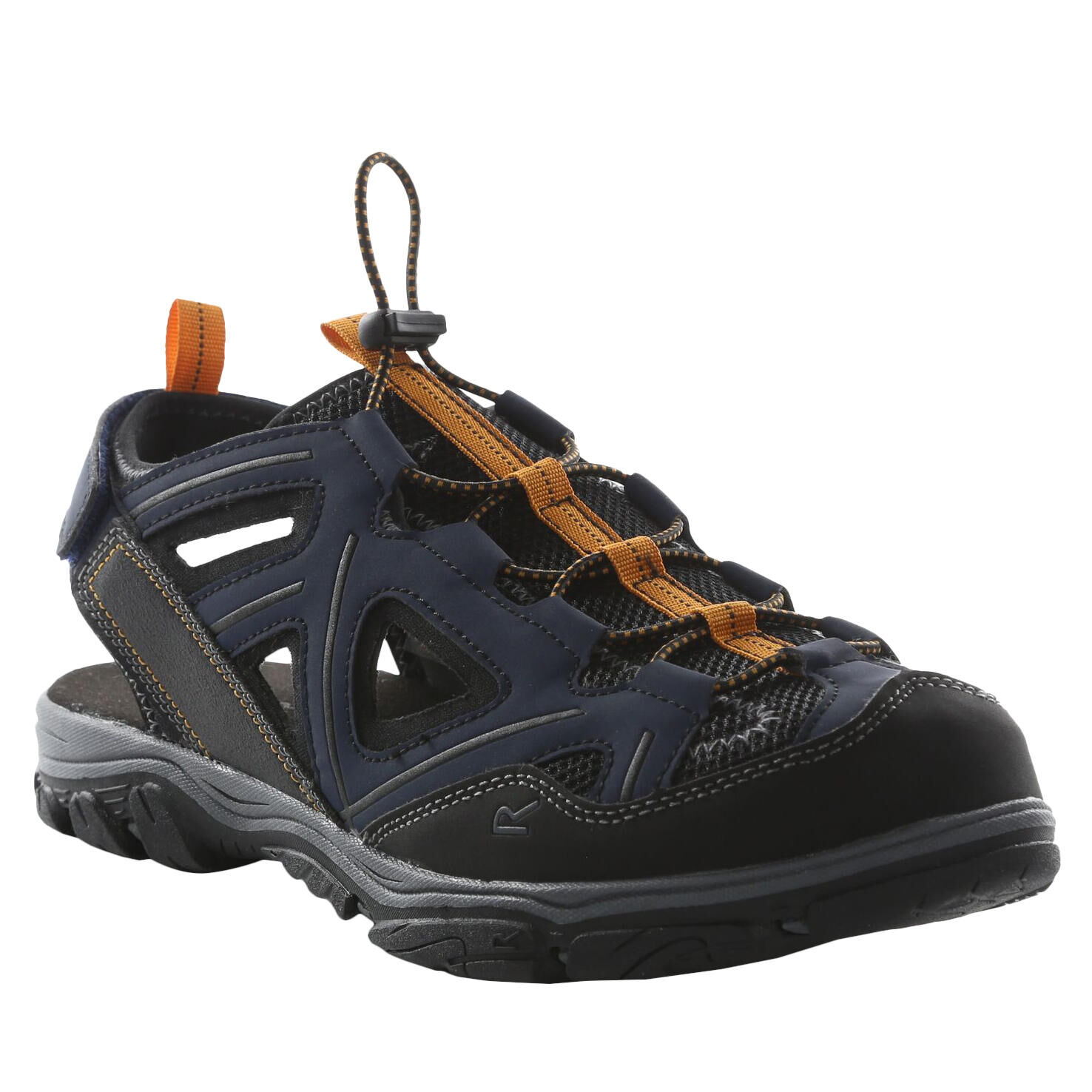 REGATTA Mens Westshore III Walking Shoes (Denim/Flame Orange)