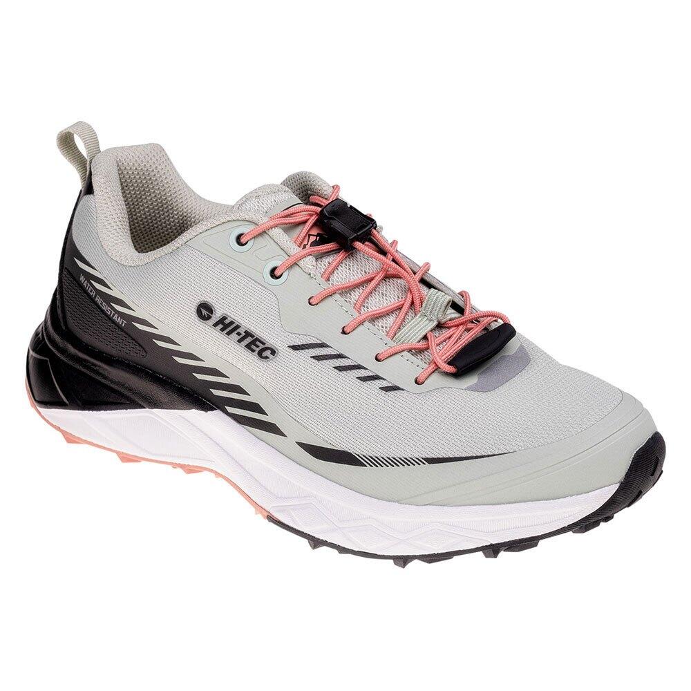 Hi-tec - Baskets Marche Mostar Femme (vert Mousse / Noir / Corail Clair) - Chaussures De Sport - Noir|orange|rose|vert - Decathlon