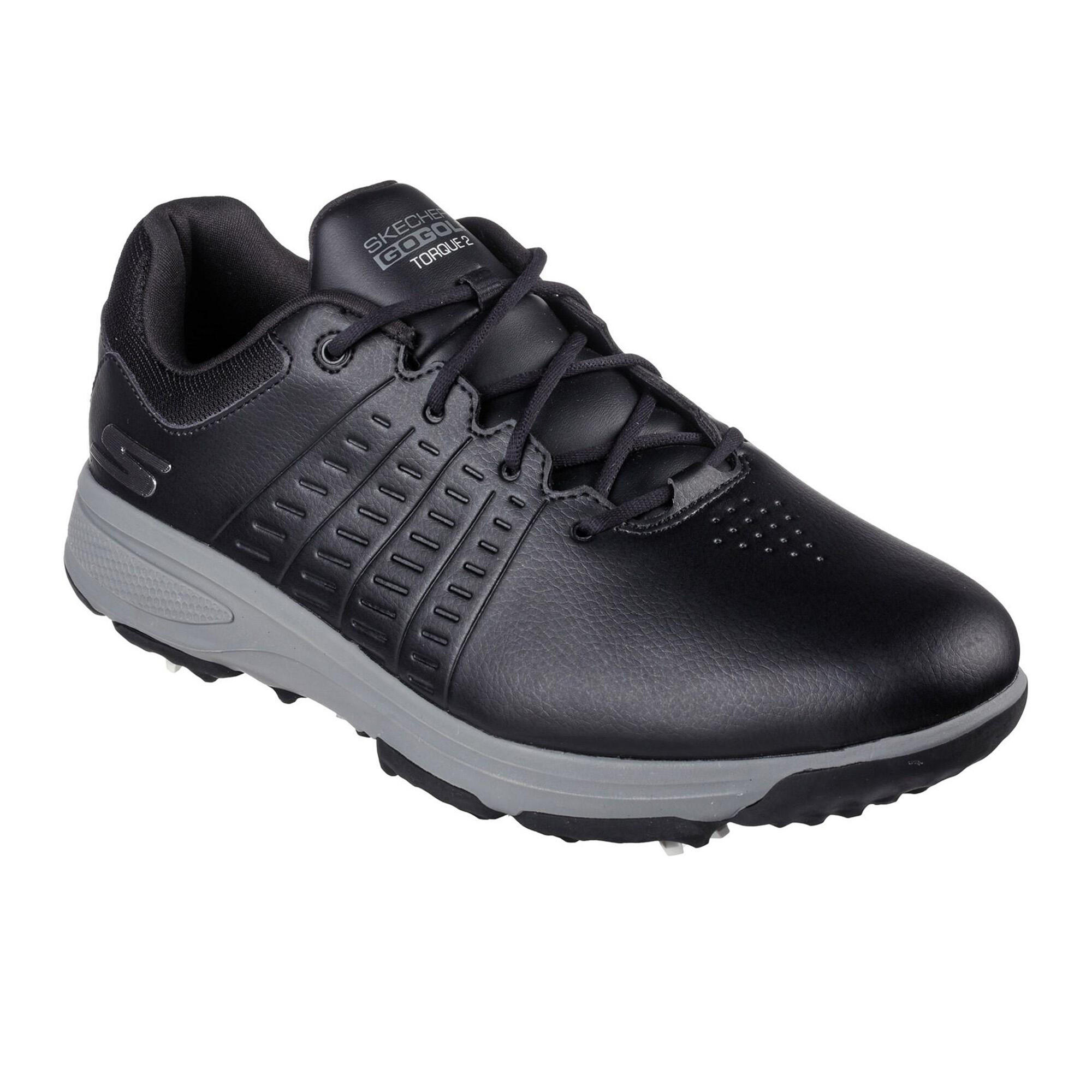 Mens Go Golf Torque 2 Shoes (Black/Grey) 1/5