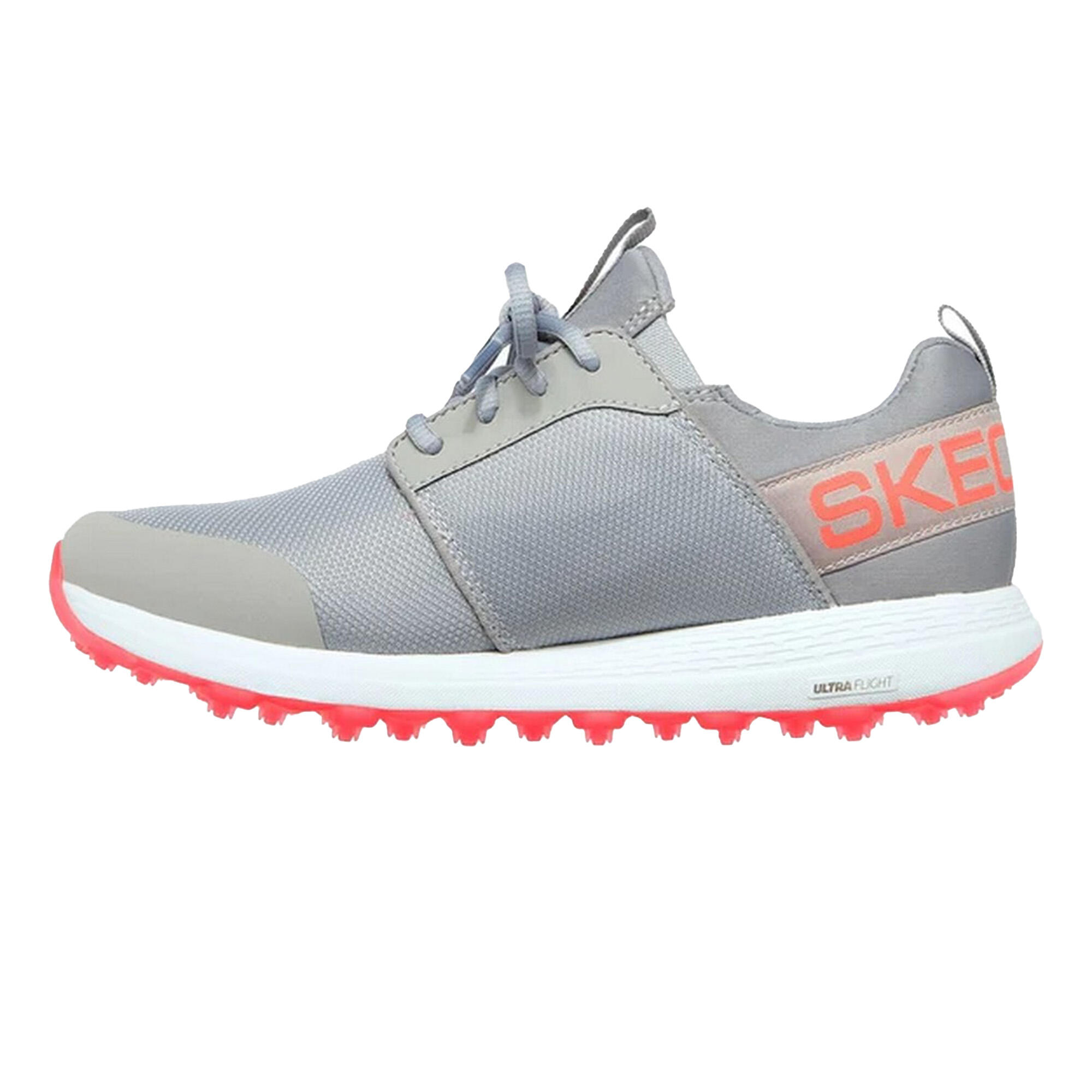 Womens/Ladies Go Golf Max Sport Trainers (Grey/Coral) 2/5