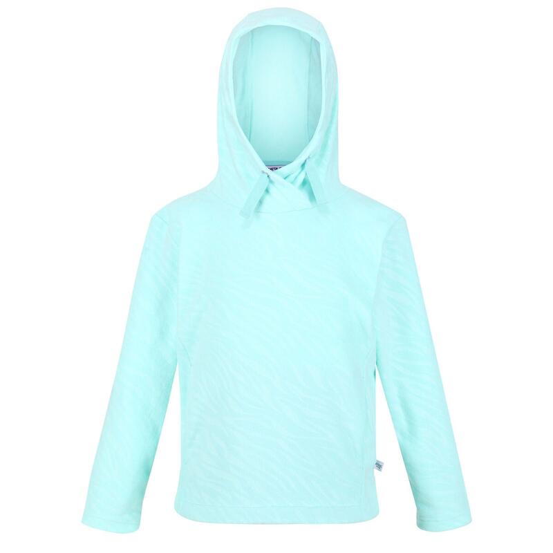 Sudadera Kalina Estampado de Cebra de Polar para Niños/Niñas Azul Aruba