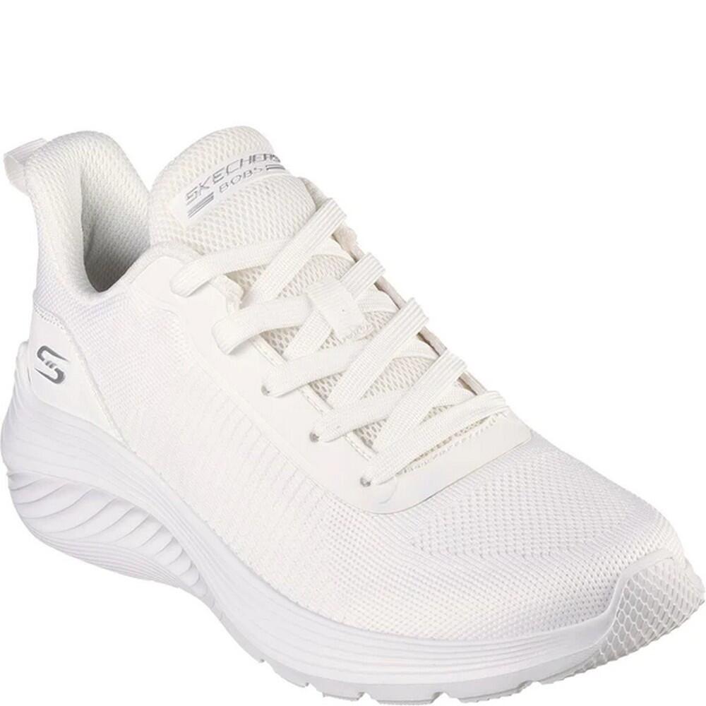 Womens/Ladies Bobs Squad Waves Trainers (Off White) 1/5