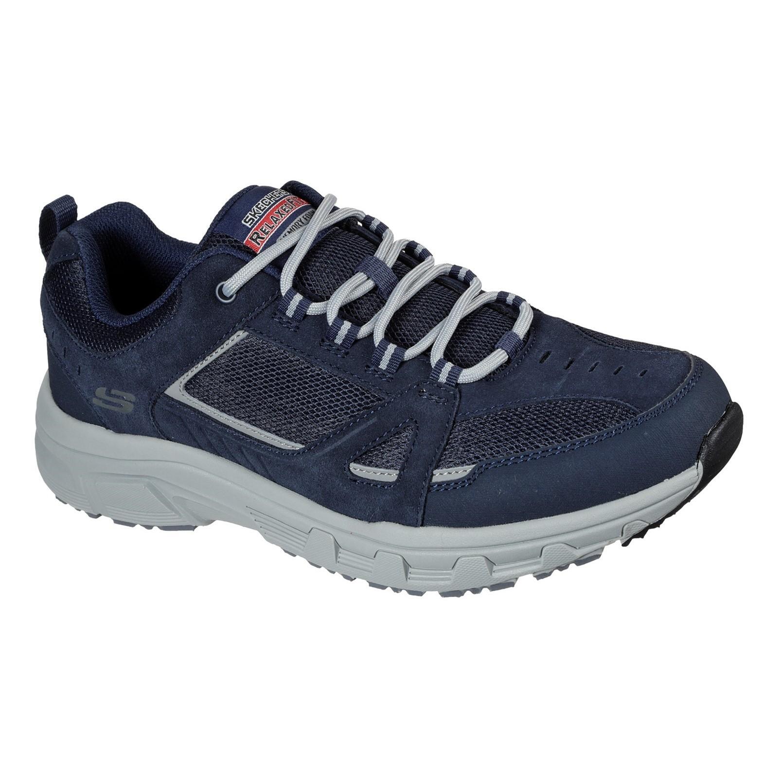 Mens Oak Canyon Duelist Leather Trainers (Navy) 1/5