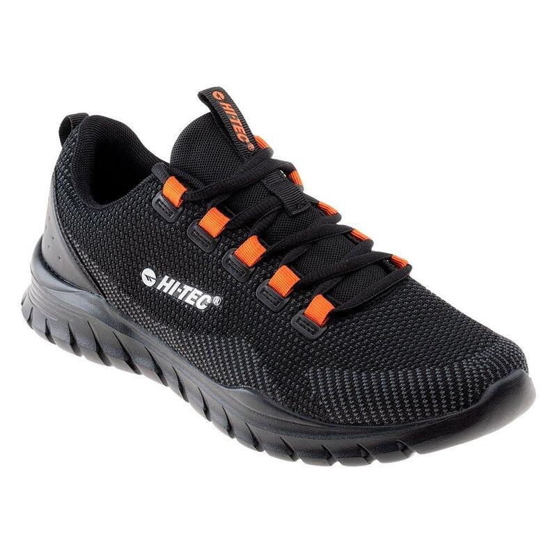 Zapatillas Deportivas Herami con Cordones, Presilla para Hombre Negro, Gris