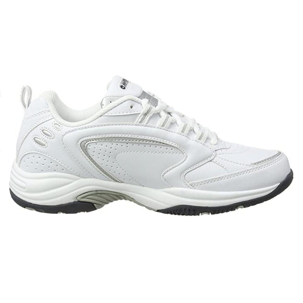 HI-TEC Mens Blast Lite Lace Up Trainers (White/Navy)