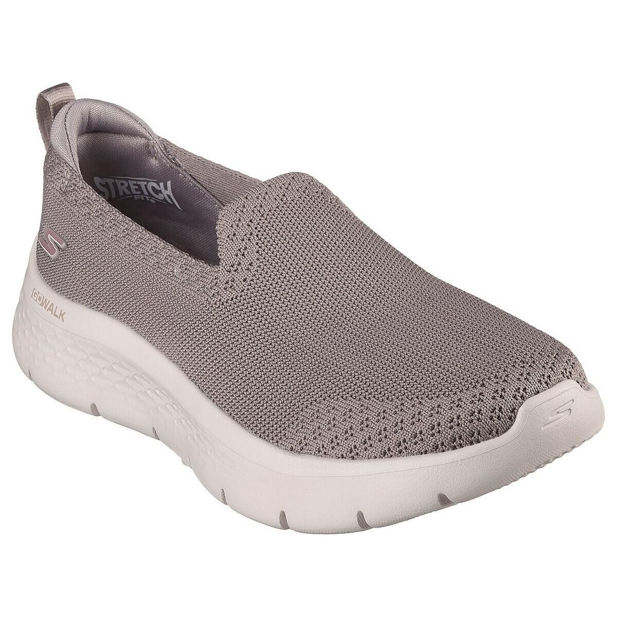 SKECHERS Womens/Ladies Go Walk Flex Bright Summer Trainers (Taupe)