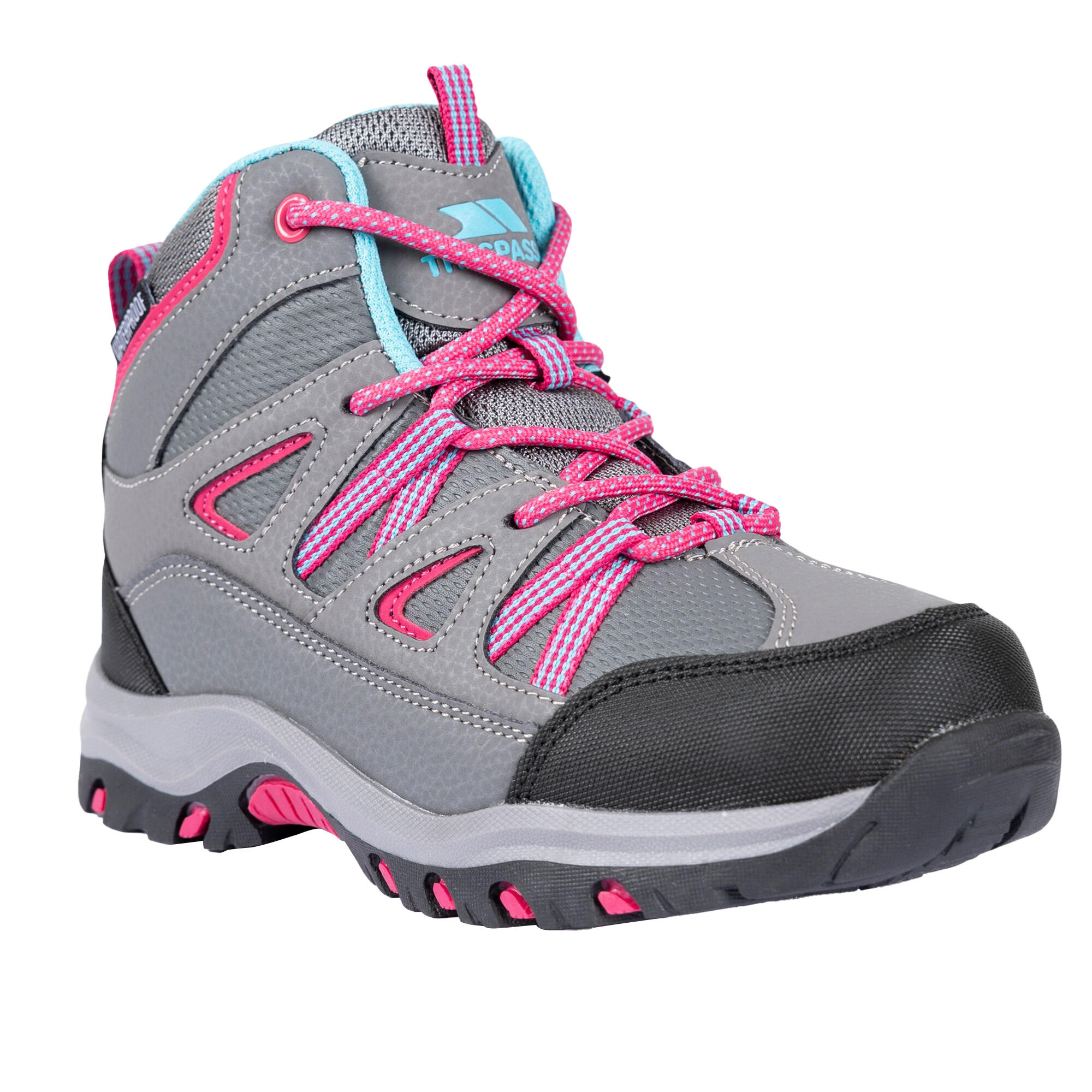 TRESPASS Childrens/Kids Gillon II Walking Boots (Grey)