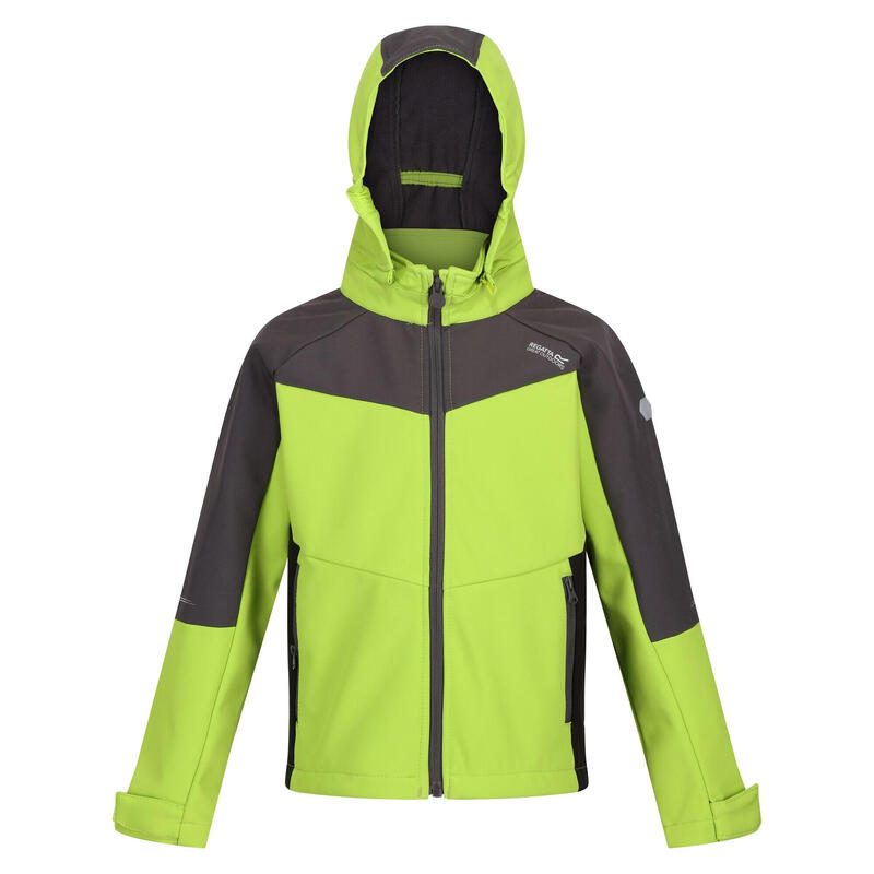 Veste softshell EASTCOTT Enfant (Vert kaki clair / Gris foncé)