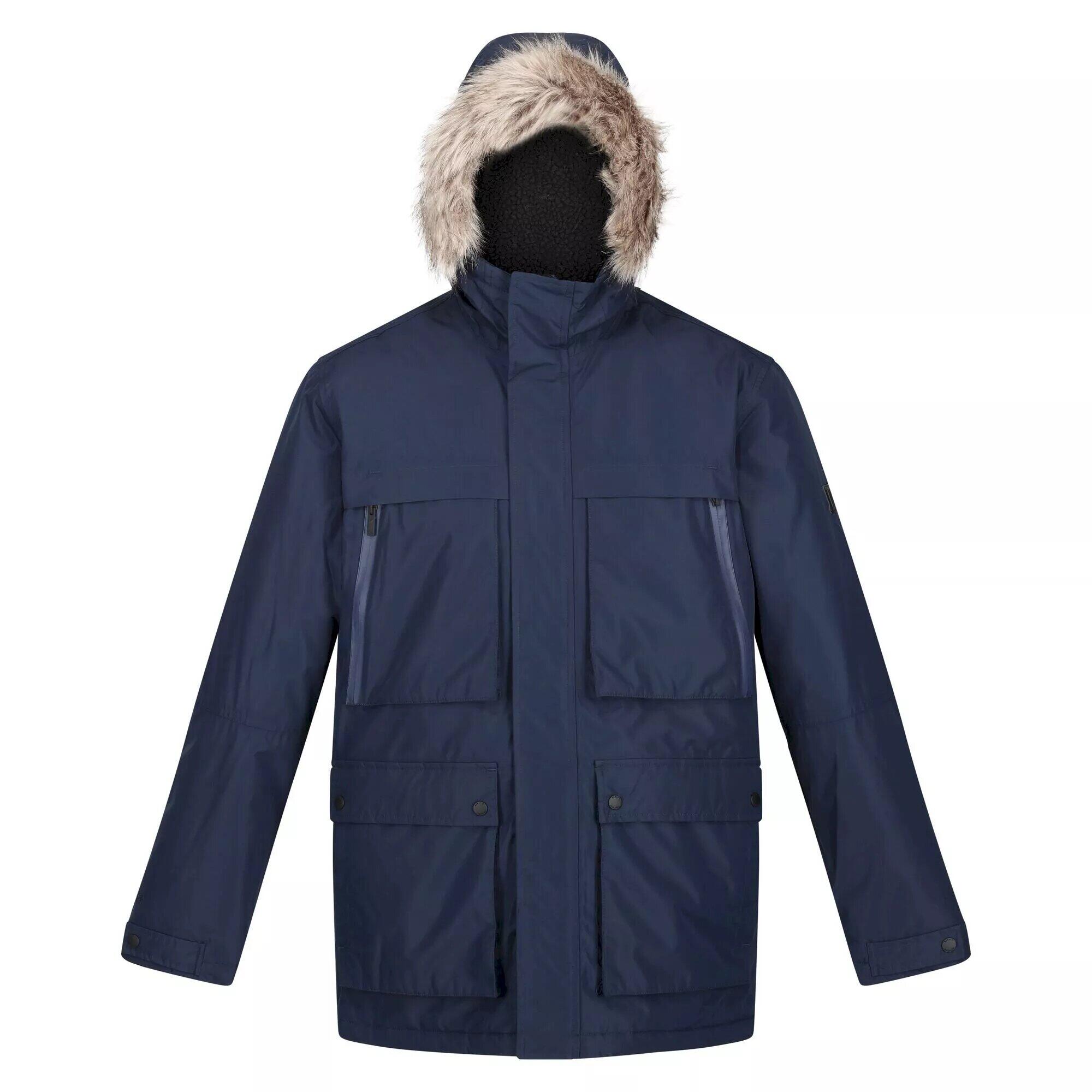REGATTA Parka Impermeabile Isolato Uomo Regatta Volter Blu Navy