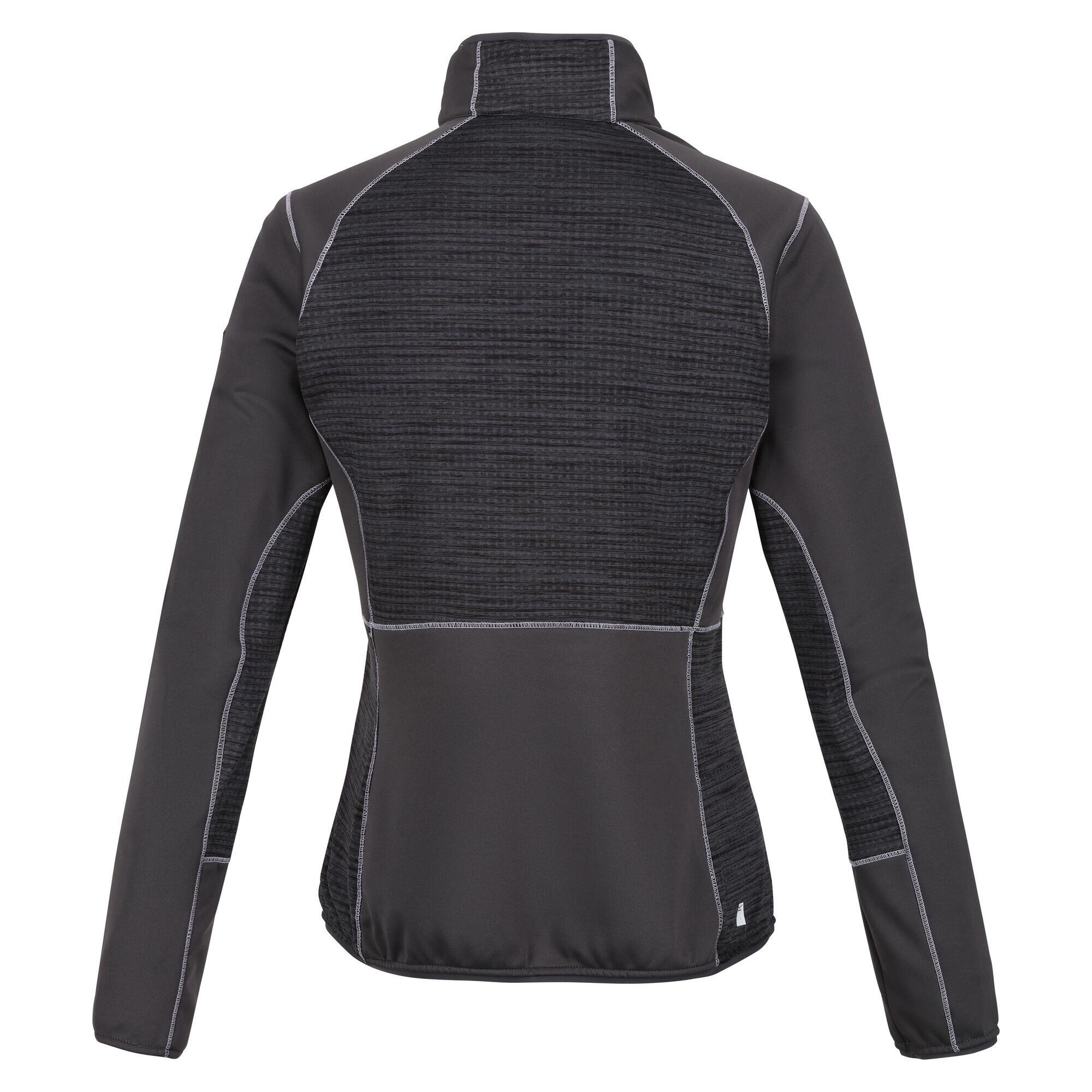 "Yare VII" Softshelljacke Durchgehender Reißverschluss für Damen Mittelgrau 2/5