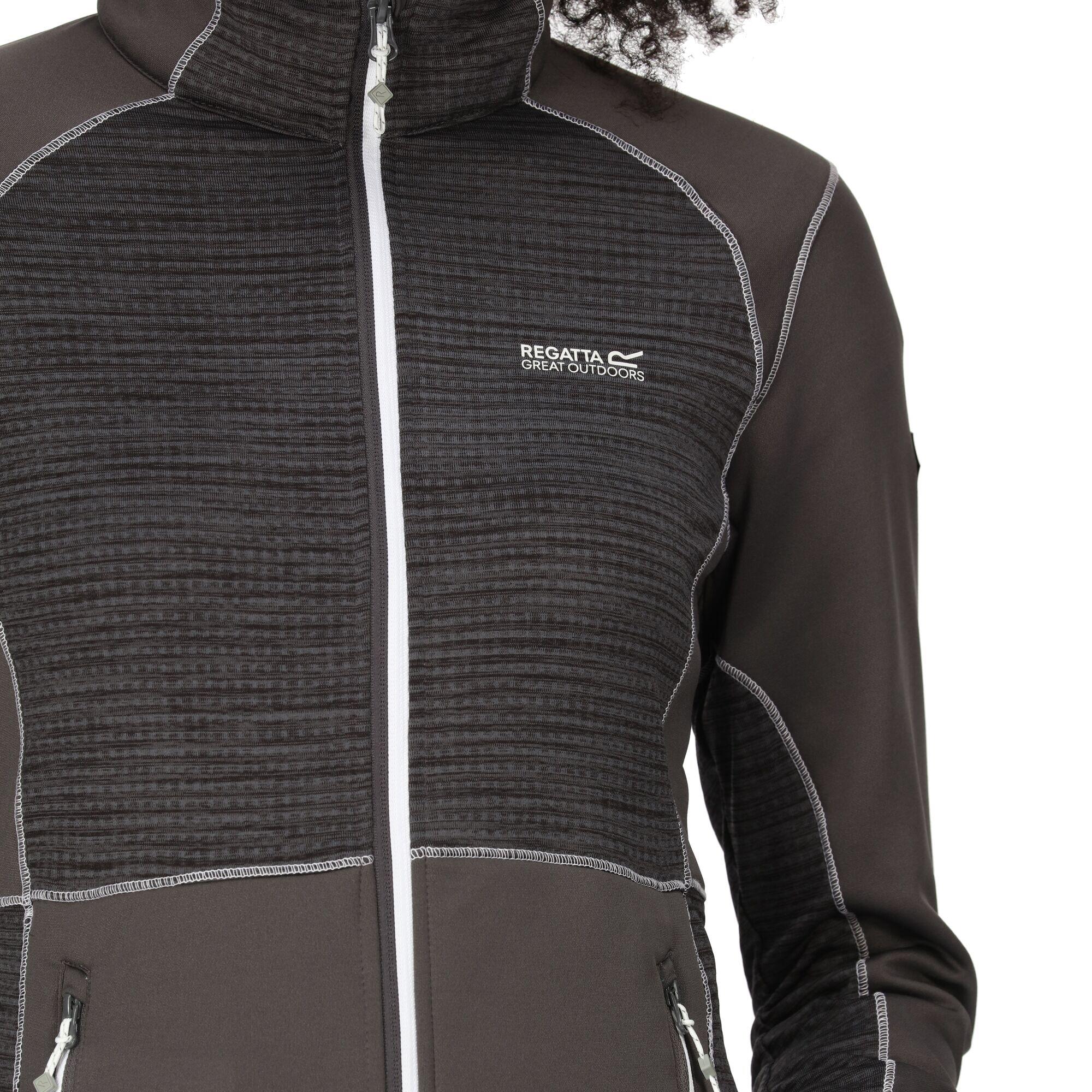 "Yare VII" Softshelljacke Durchgehender Reißverschluss für Damen Mittelgrau 4/5