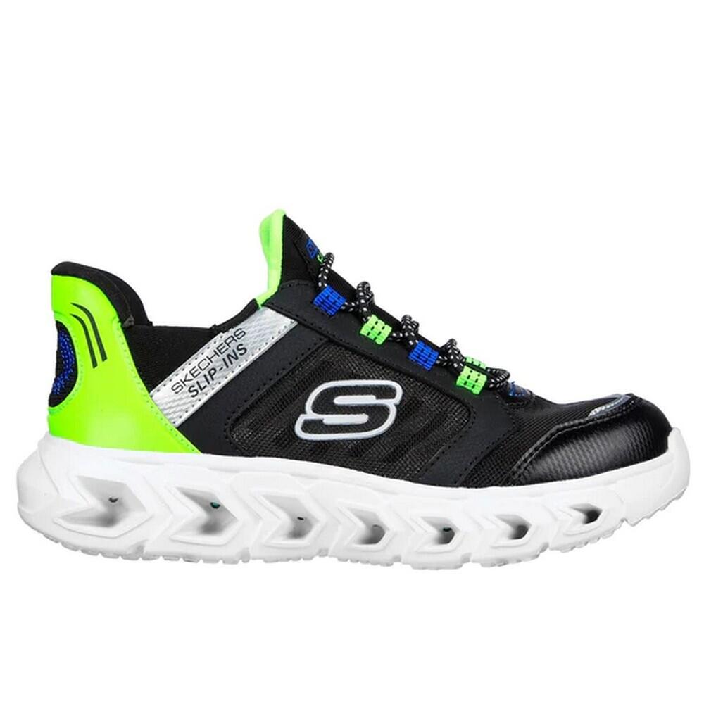 Boys HypnoFlash 2.0 Odelux Trainers (Black/Lime) 3/5