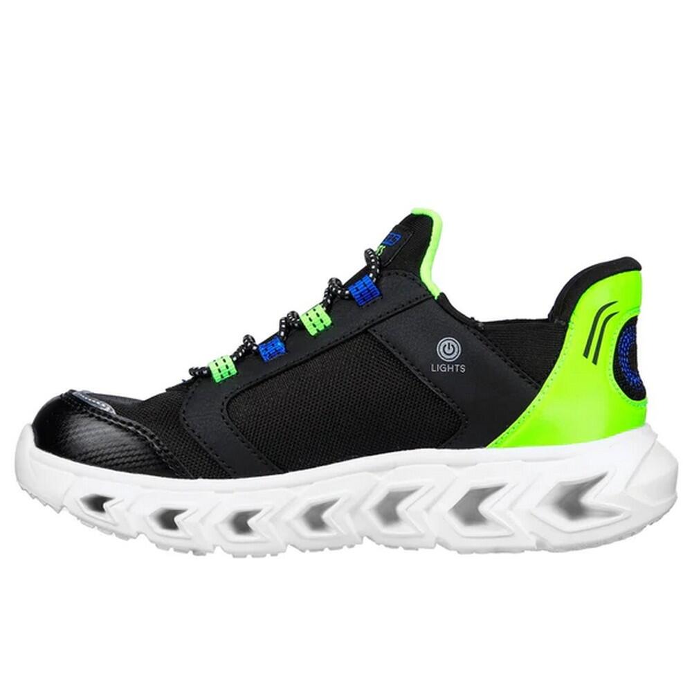 Boys HypnoFlash 2.0 Odelux Trainers (Black/Lime) 2/5