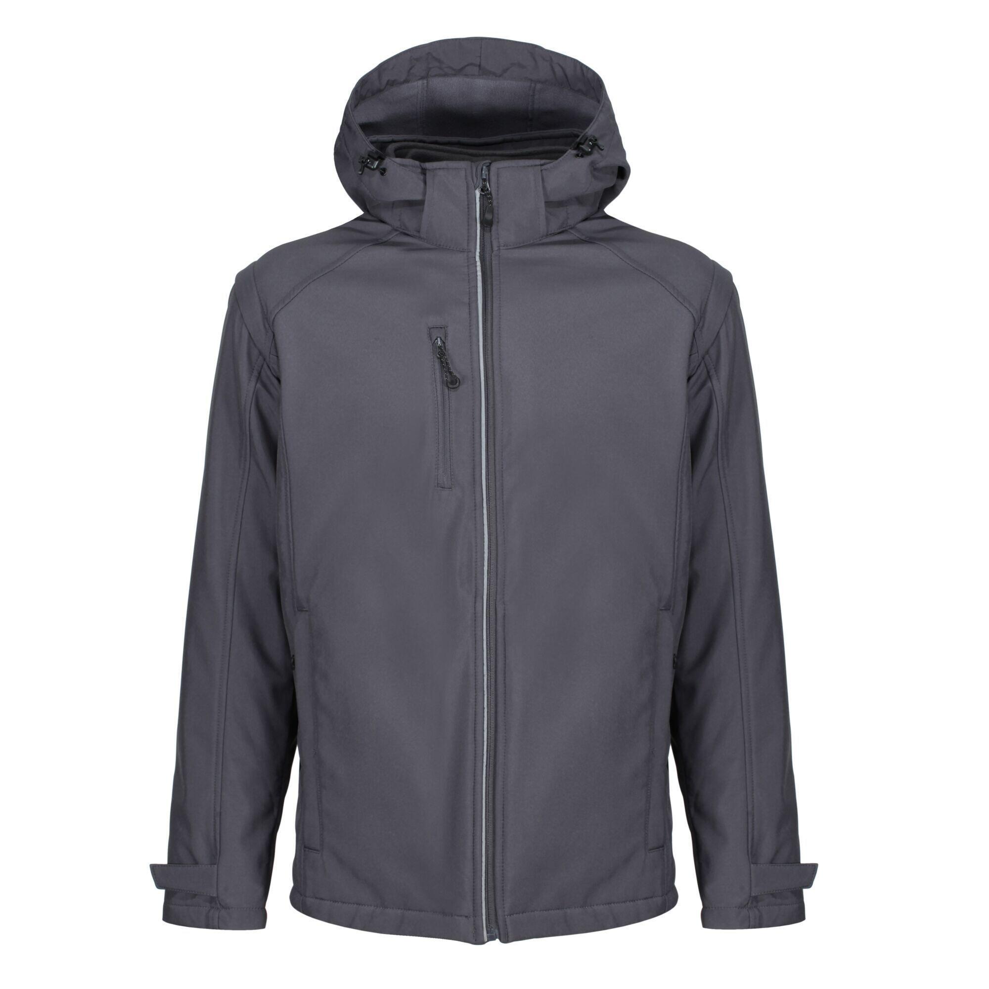 REGATTA Mens Erasmus 4 in 1 Soft Shell Jacket (Seal Grey)