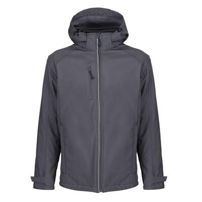 Heren 4 in 1 soft shell jas (afdichting grijs)
