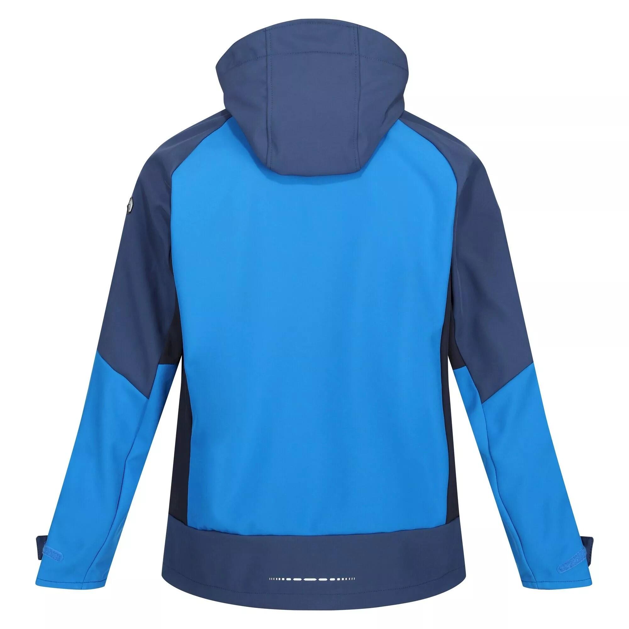 Mens Hewitts VII Soft Shell Jacket (Skydiver Blue/Admiral Blue) 2/5