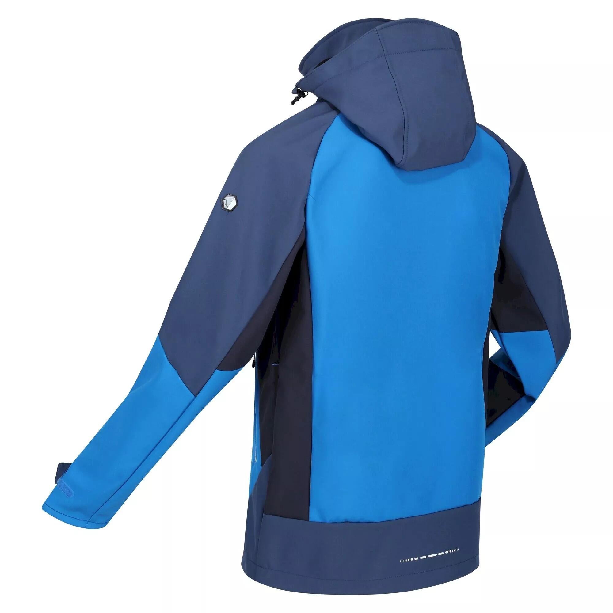 Mens Hewitts VII Soft Shell Jacket (Skydiver Blue/Admiral Blue) 4/5