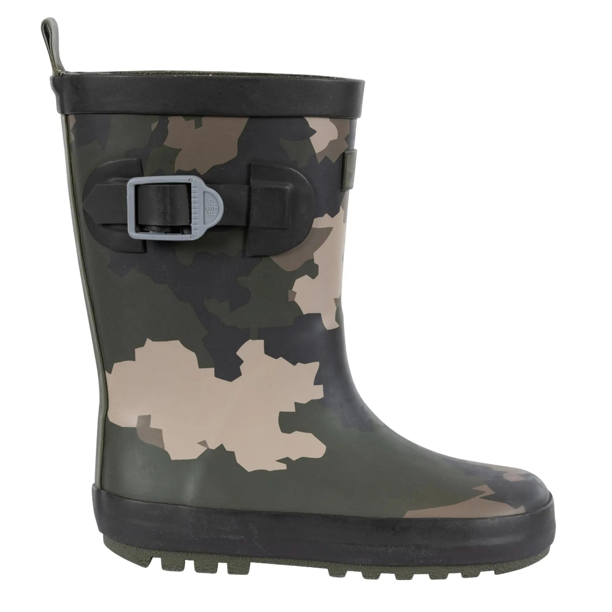 Bottes De Pluie PUDDLE Enfant (Vert / Marron / Noir) 4/5