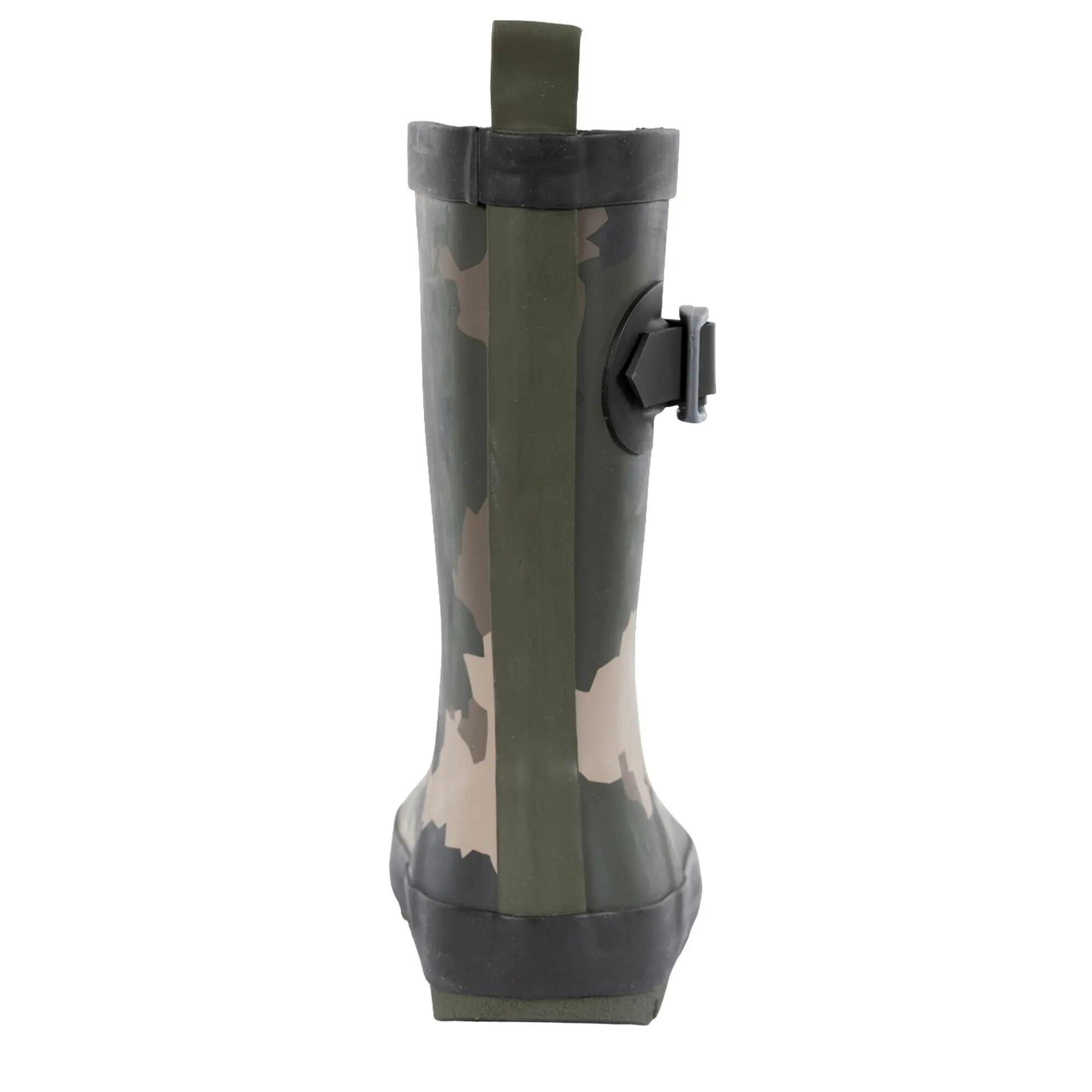 Bottes De Pluie PUDDLE Enfant (Vert / Marron / Noir) 2/5