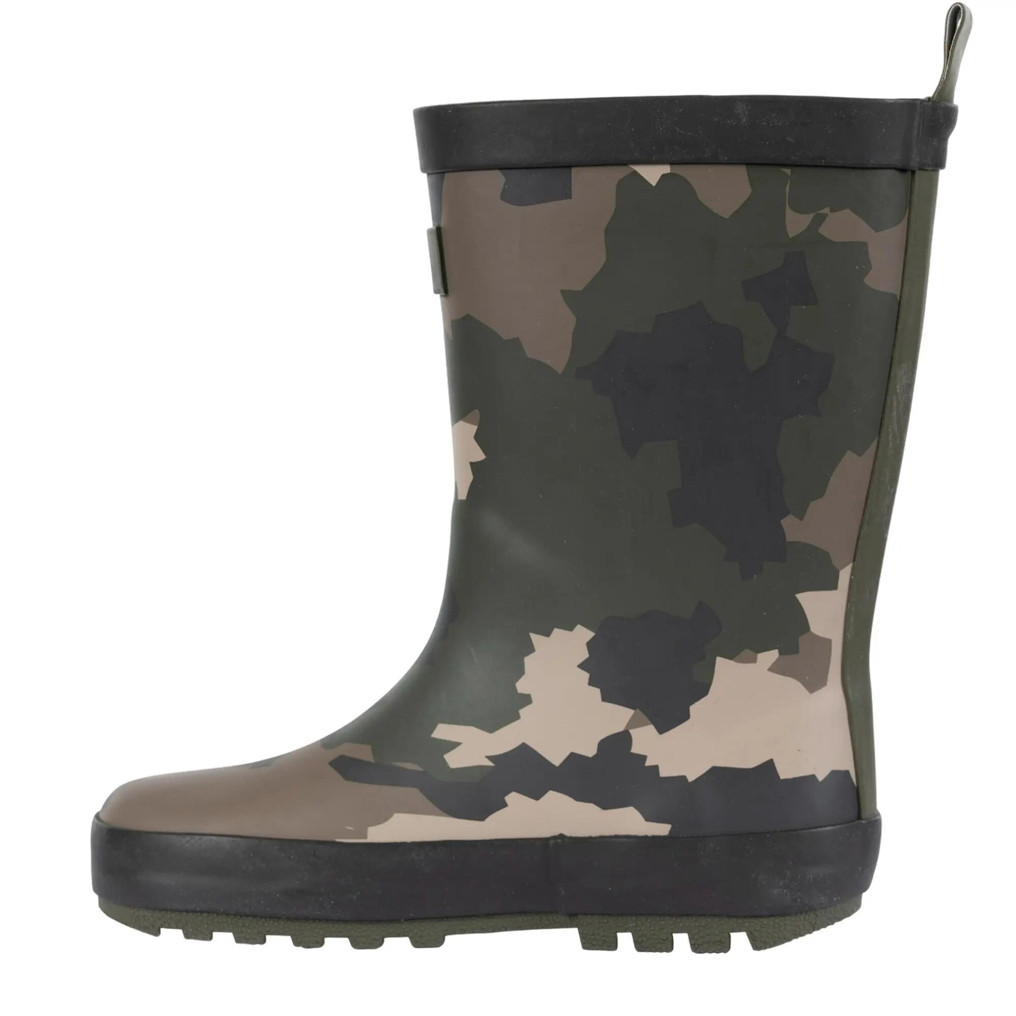 Bottes De Pluie PUDDLE Enfant (Vert / Marron / Noir) 3/5