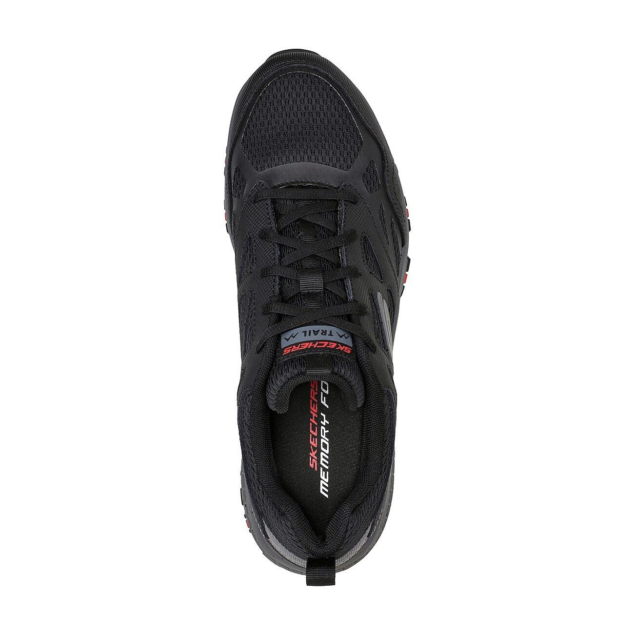 Mens Hillcrest Leather Trainers (Black/Charcoal) 4/5