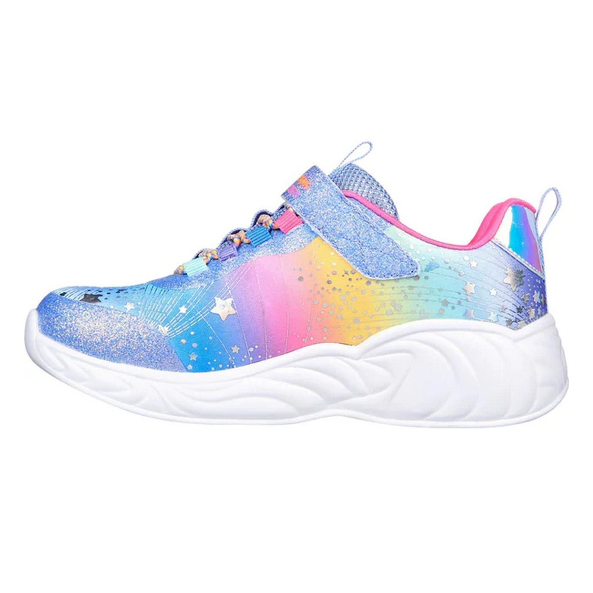 Girls SLights Unicorn Dreams Trainers (Blue/Multicoloured) 2/5