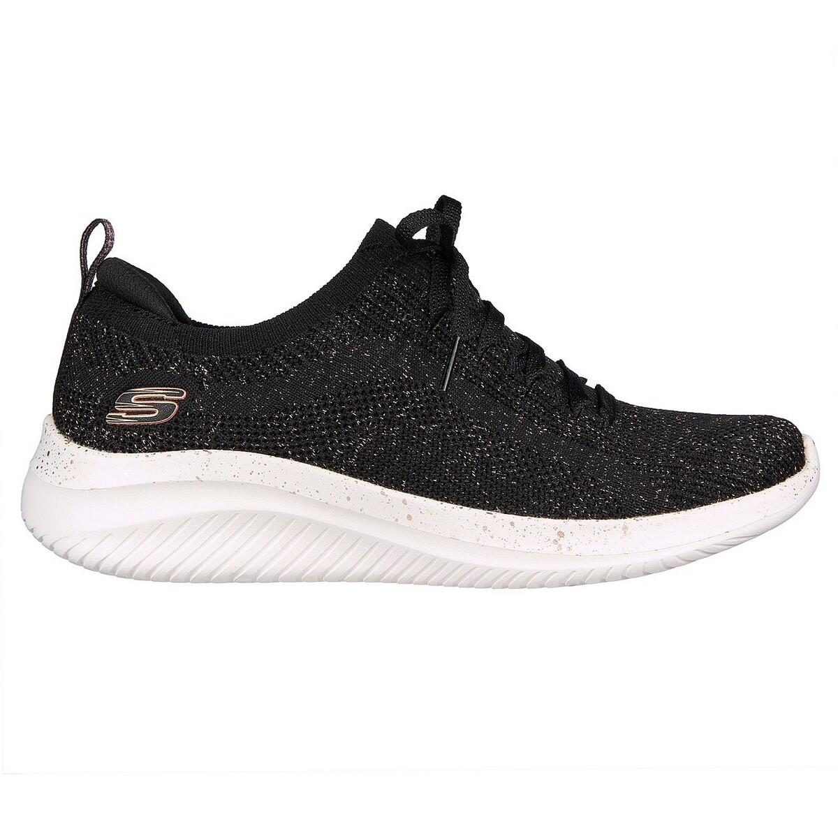 Womens/Ladies Ultra Flex 3.0 Let´s Dance Trainers (Black/Rose Gold) 3/5