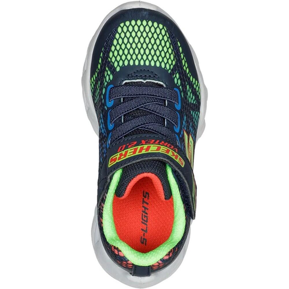 Boys Vortex 2.0 Trainers (Navy/Red/Green) 4/5