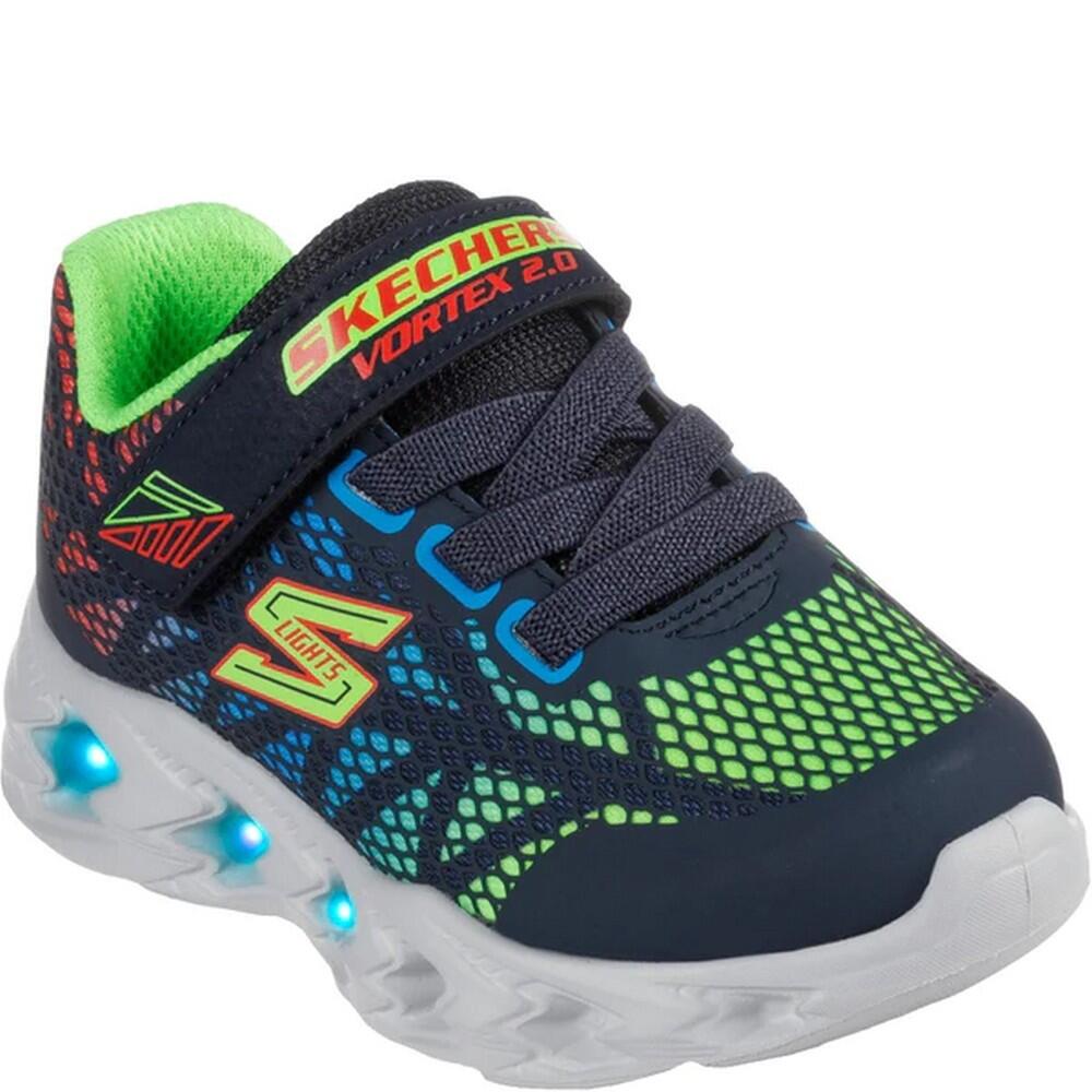 Boys Vortex 2.0 Trainers (Navy/Red/Green) 1/5