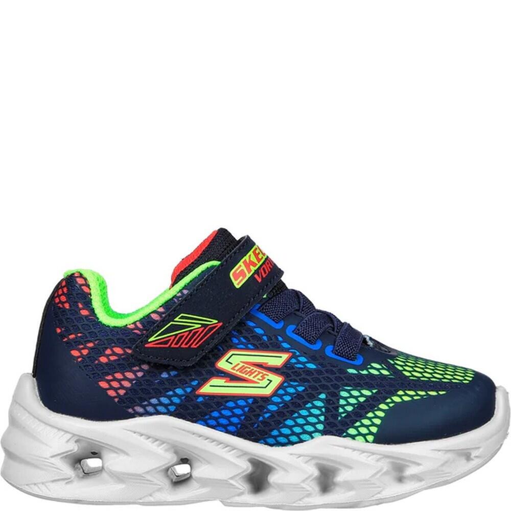 Boys Vortex 2.0 Trainers (Navy/Red/Green) 3/5