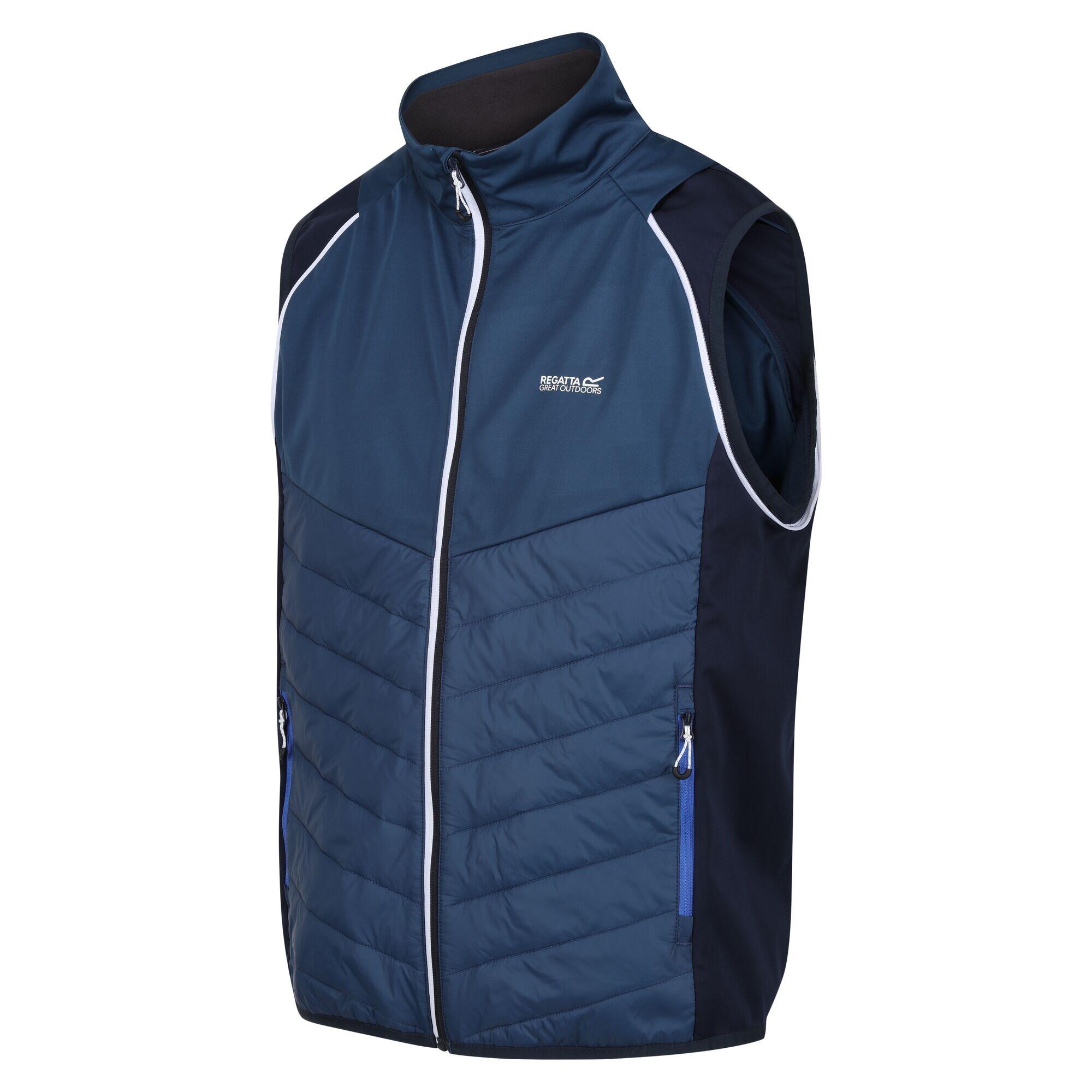 Mens Steren Hybrid Soft Shell Jacket (Blue Wing/Navy) 4/5