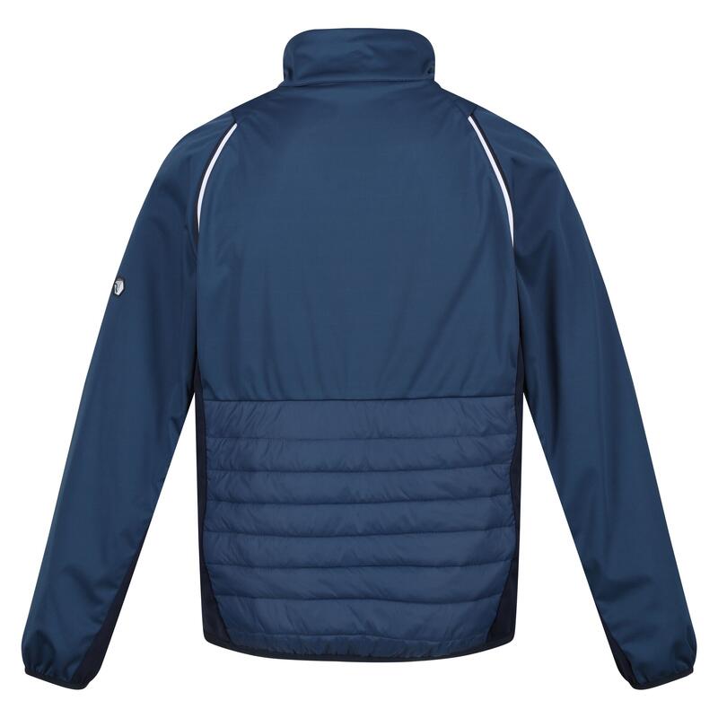 Chaqueta Softshell Steren Hybrid para Hombre Ola Azul, Marino