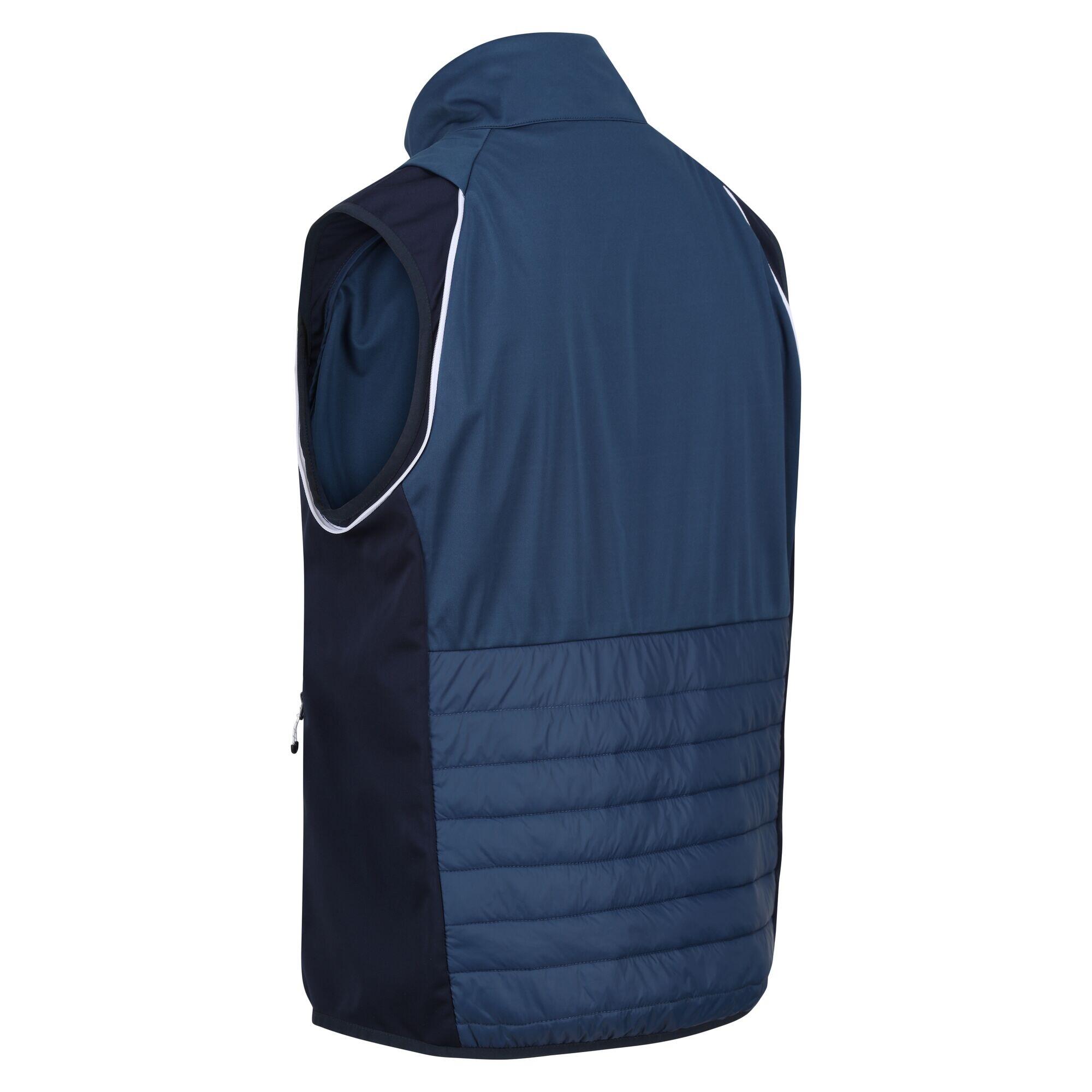 Chaqueta Softshell Steren Hybrid para Hombre Ola Azul, Marino 3/5