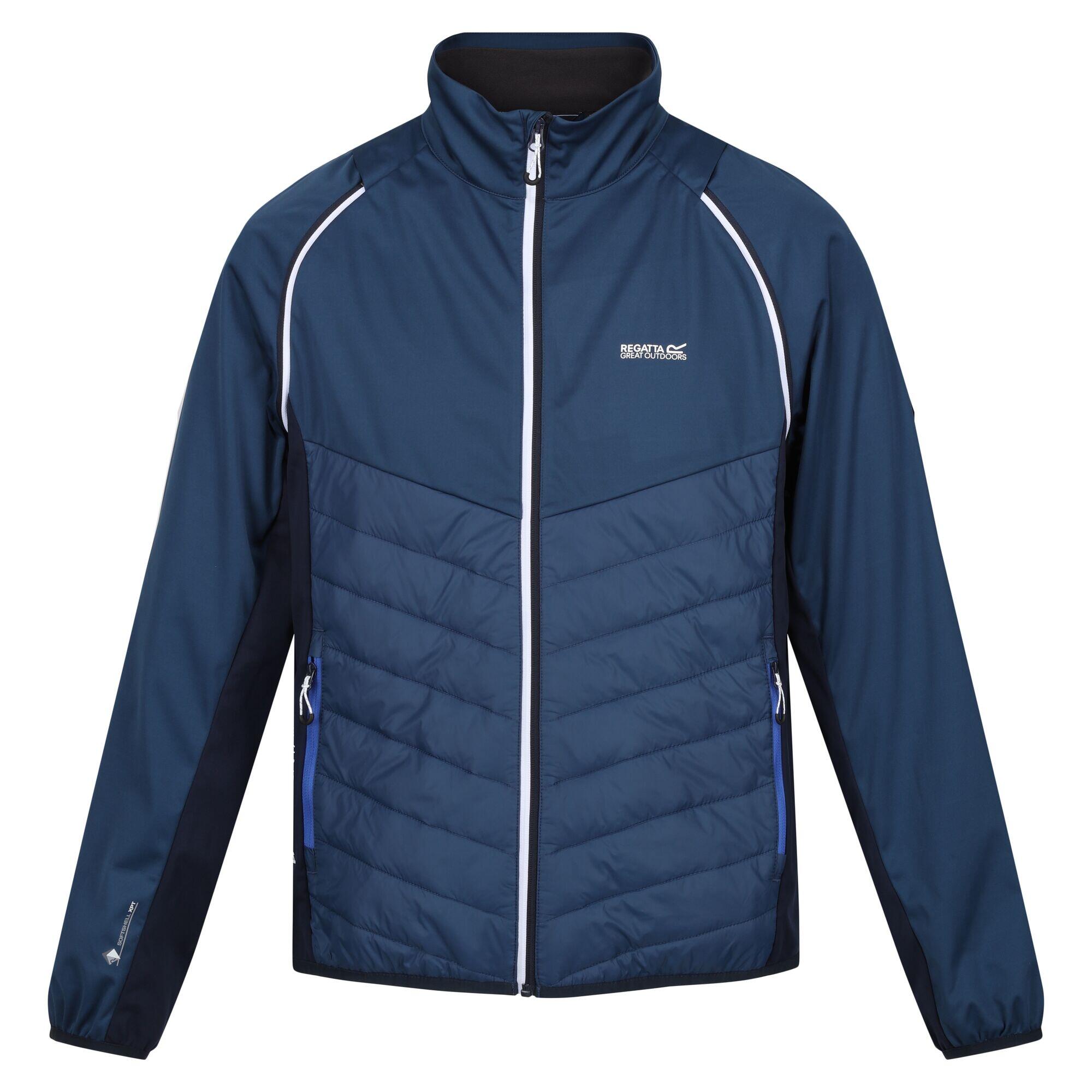 Mens Steren Hybrid Soft Shell Jacket (Blue Wing/Navy) 1/5