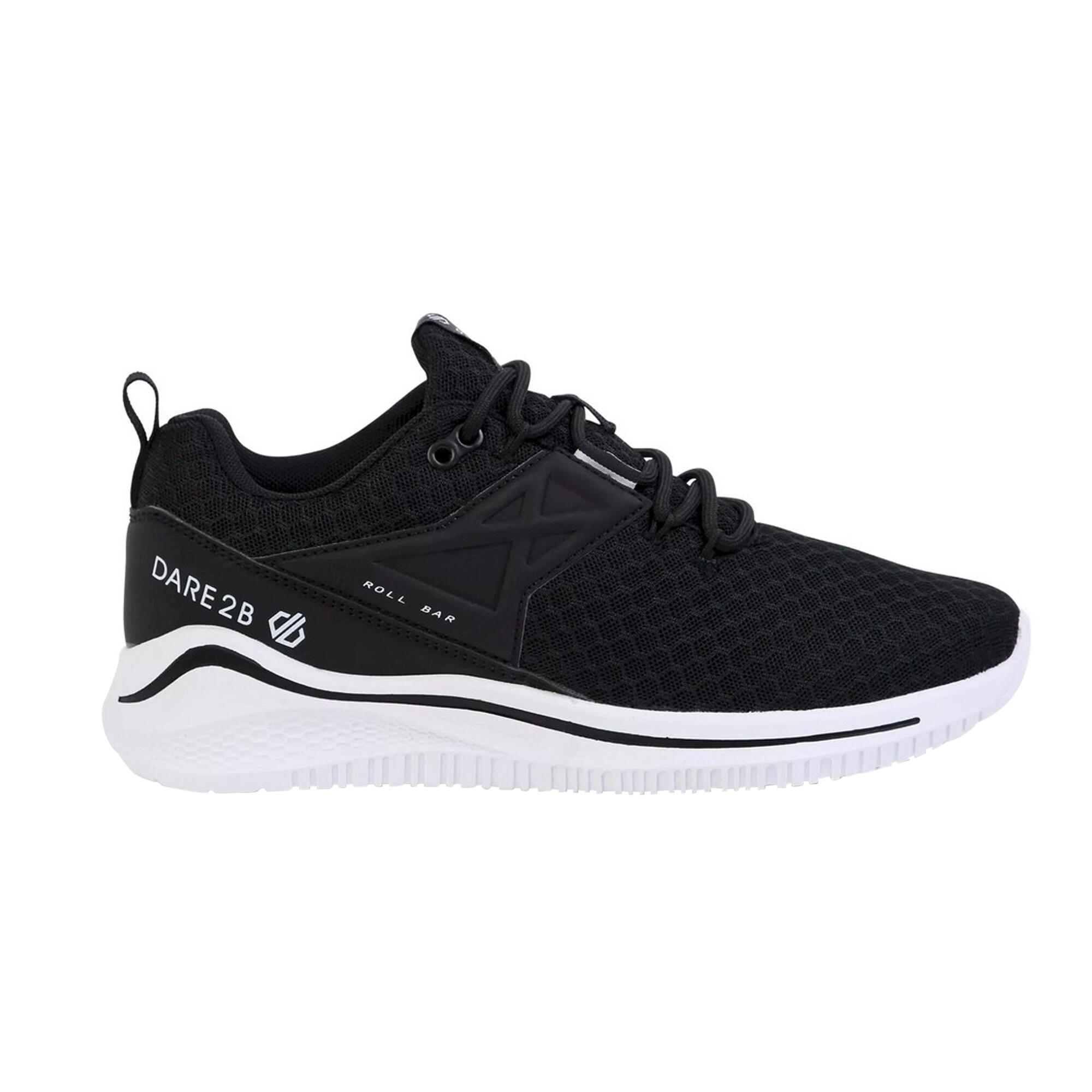 Womens/Ladies Plyo Trainers (Black/White) 3/5