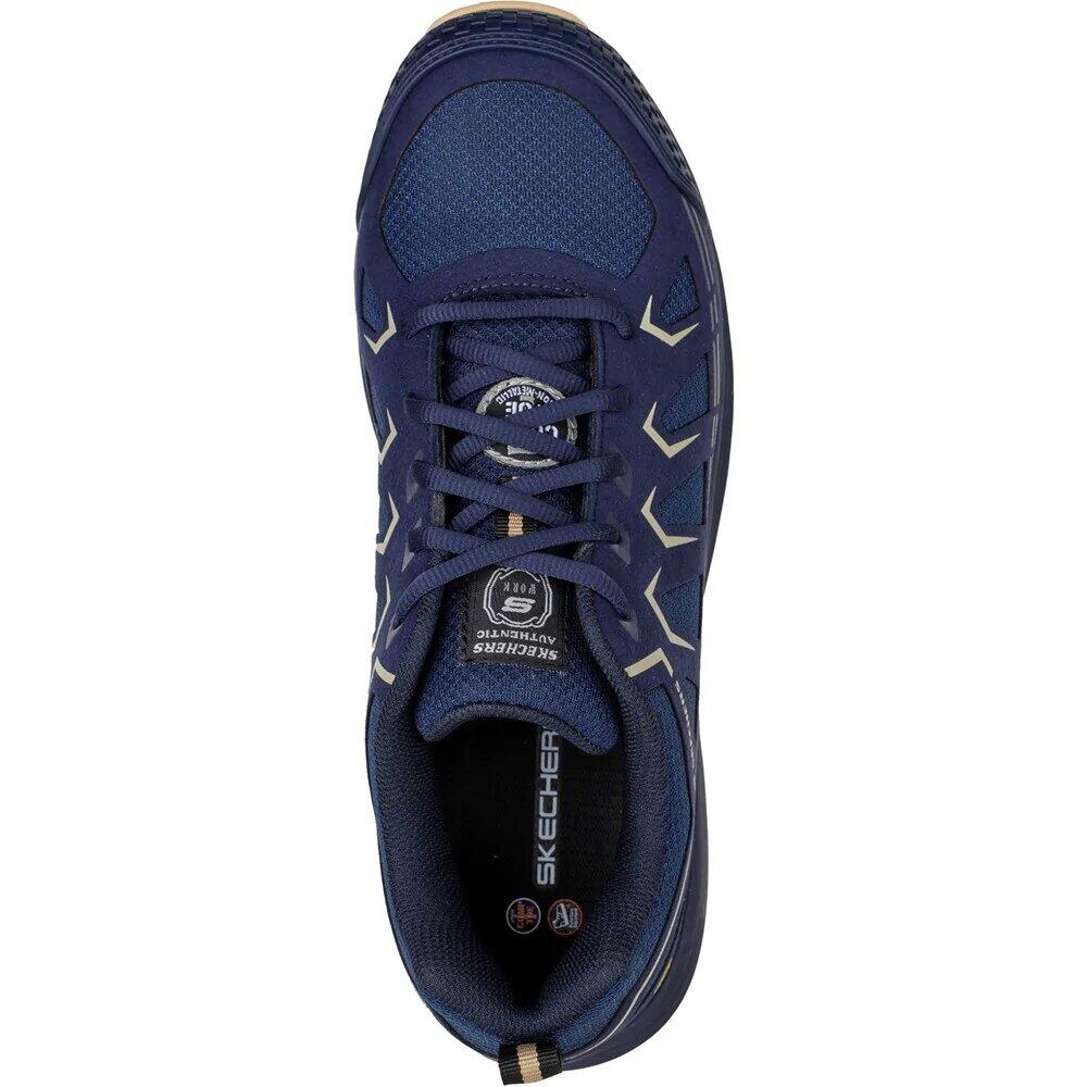Mens Malad II Safety Trainers (Navy/Tan) 4/5