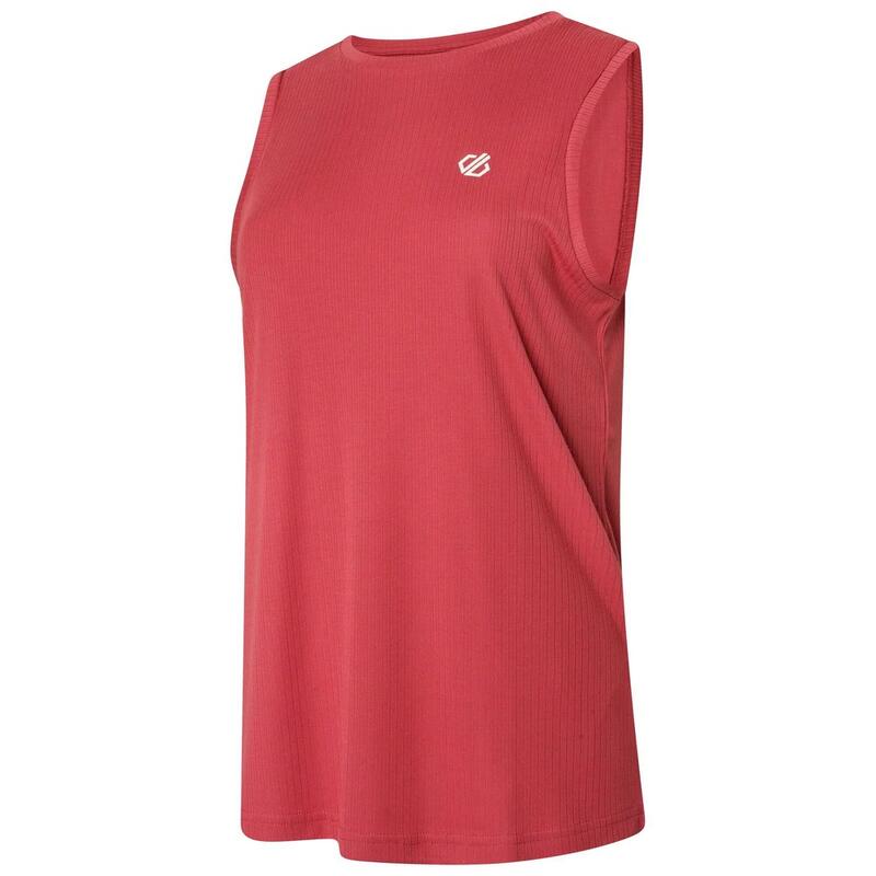 Camisola de Cavas para Fitness Capacity Mulher Rosa Terra