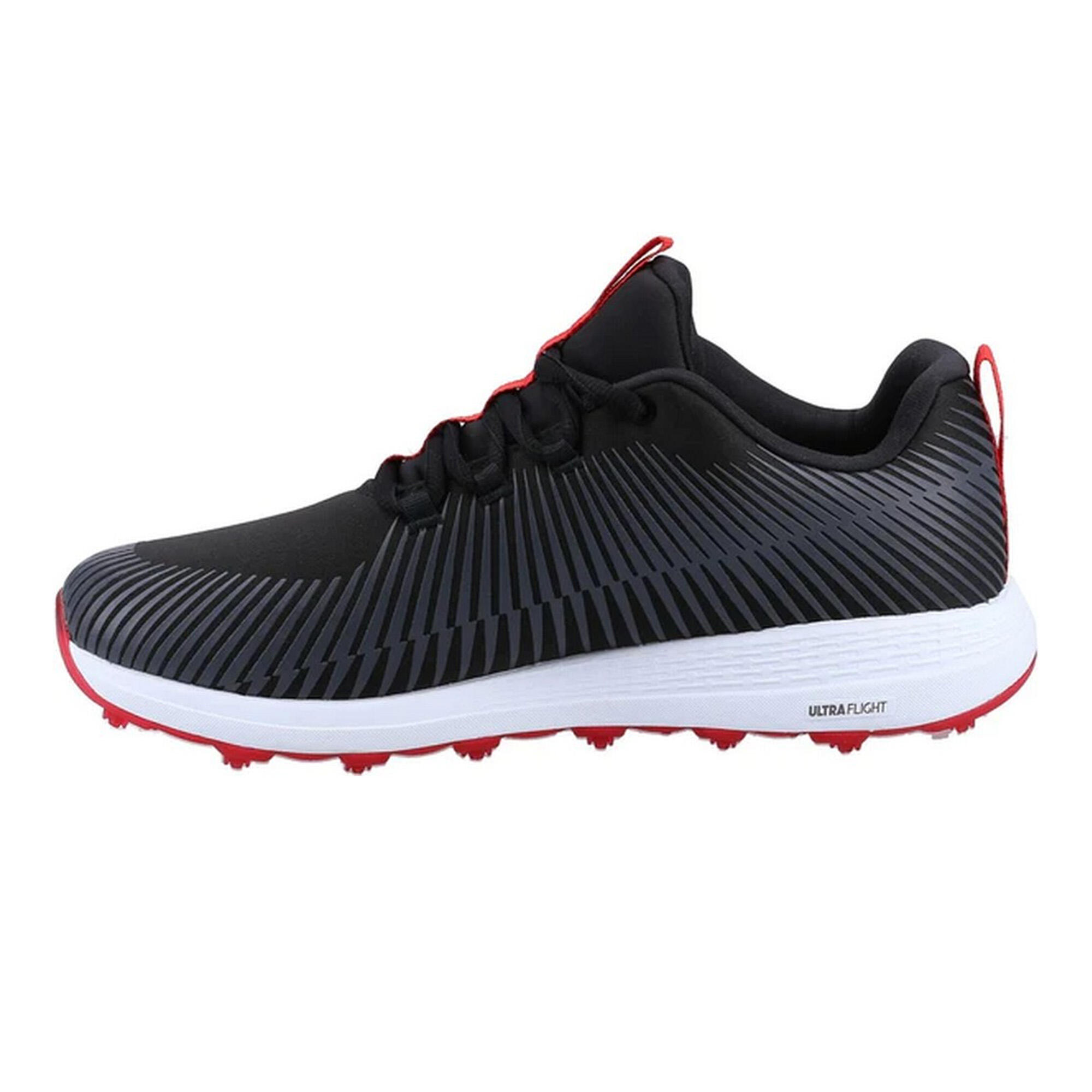 Mens Go Golf Max Sport Trainers (Black/Red) 2/5