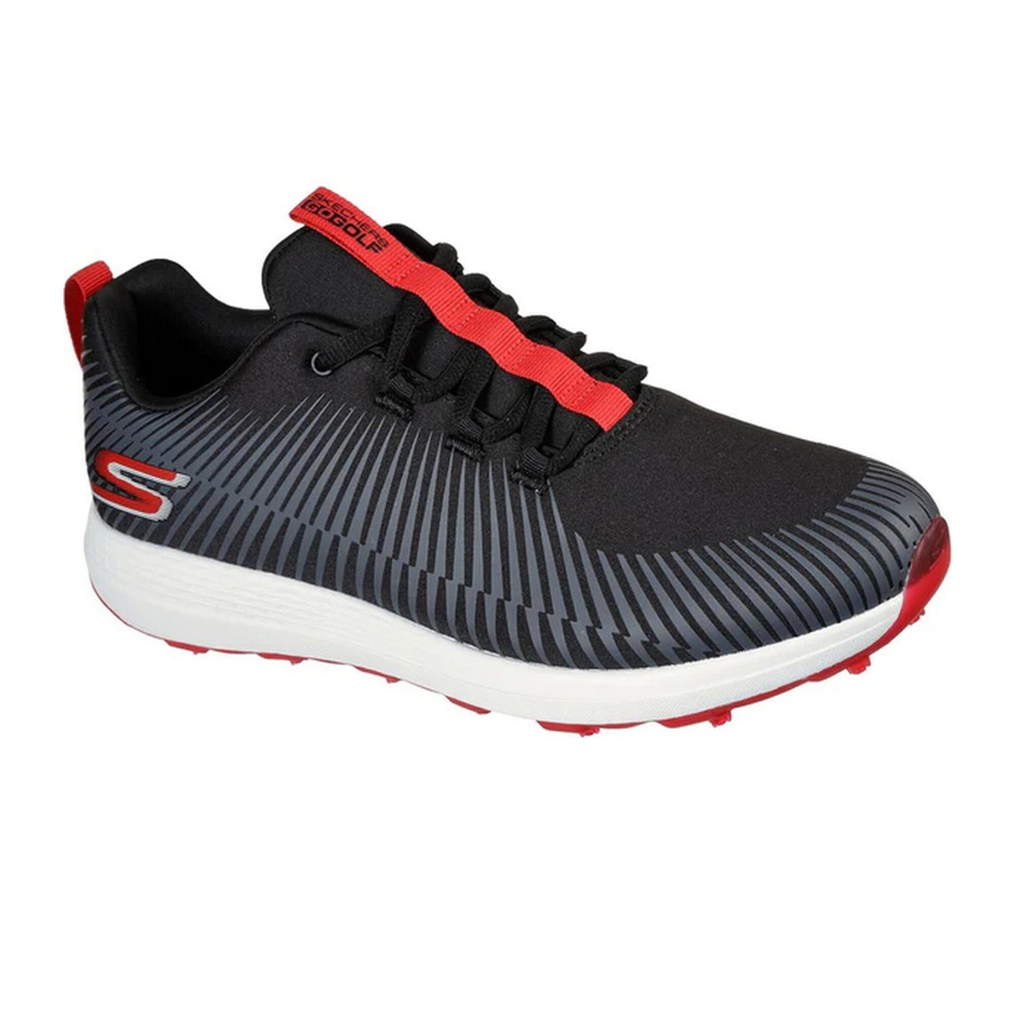 SKECHERS Mens Go Golf Max Sport Trainers (Black/Red)