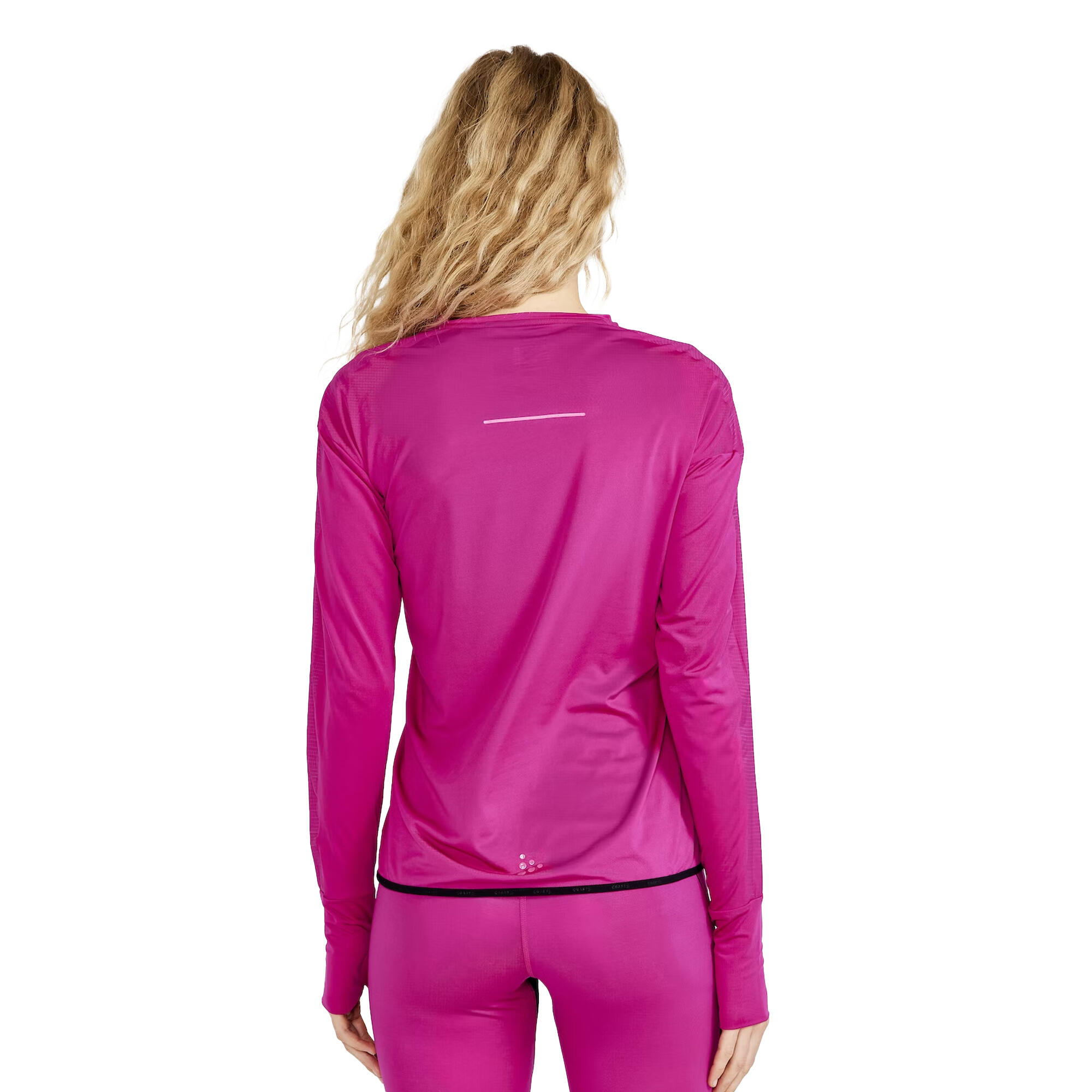 Womens/Ladies Pro Hypervent Base Layer Top (Pink) 3/3