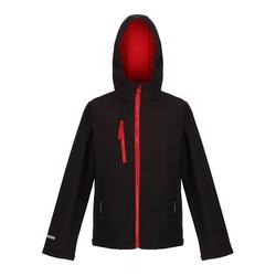 Veste Softshell Enfant (Noir / Rouge Classique)