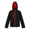 Kinder/Kids Ablaze 3 Layer Soft Shell Jas (Zwart/Klassiek Rood)