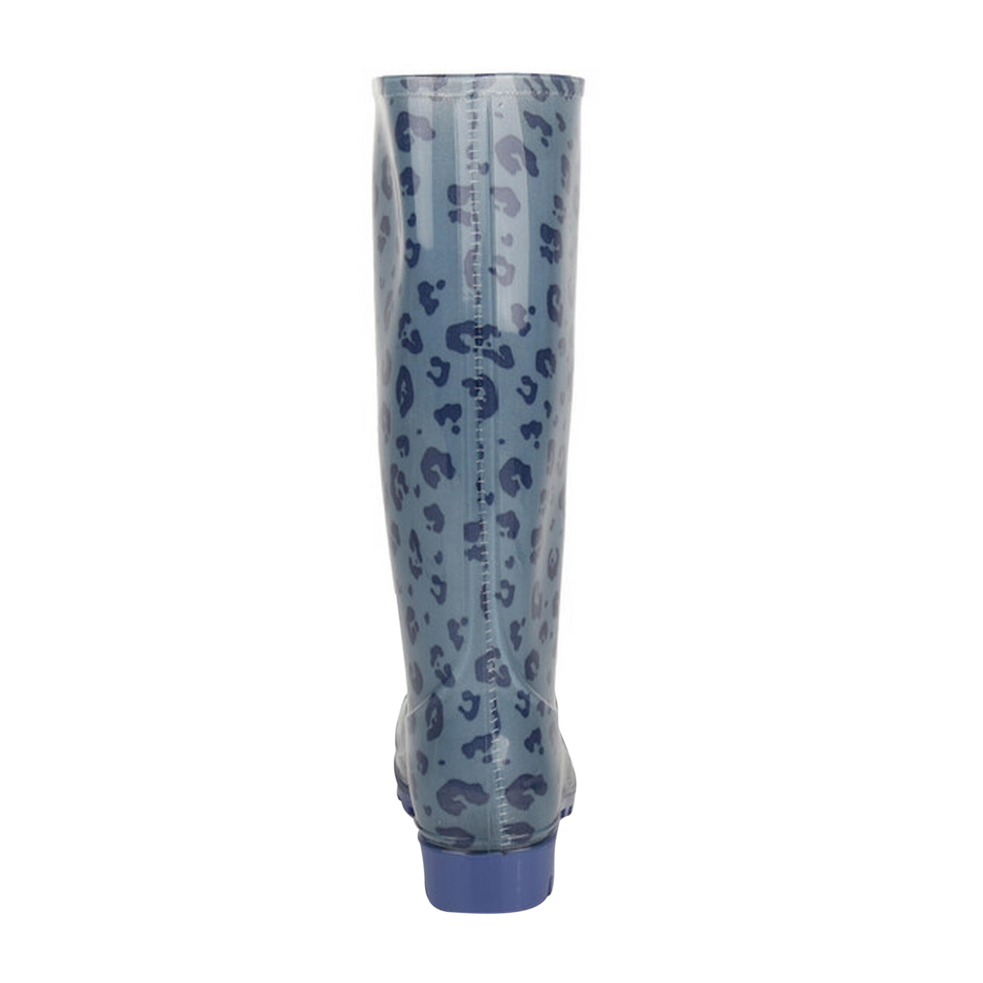 Womens/Ladies Wenlock Animal Print Wellington Boots (Ice Grey/Slate Blue) 2/5