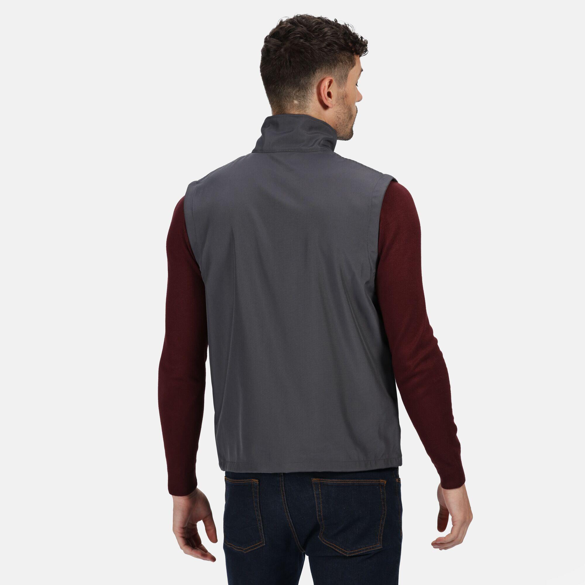 Professional Klassik Softshell Bodywarmer Herren Grau 3/5
