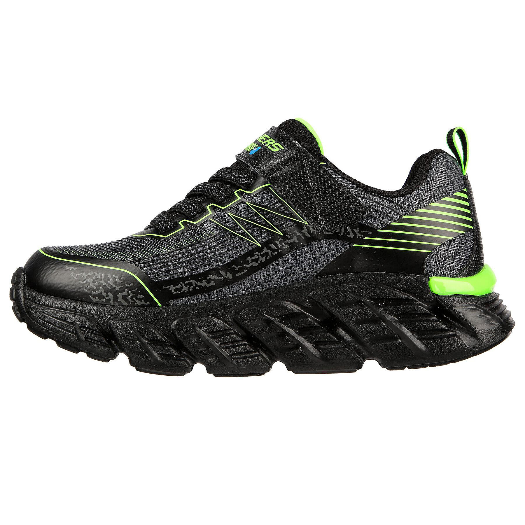 Boys Tech Grip Trainers (Grey/Lime) 2/5