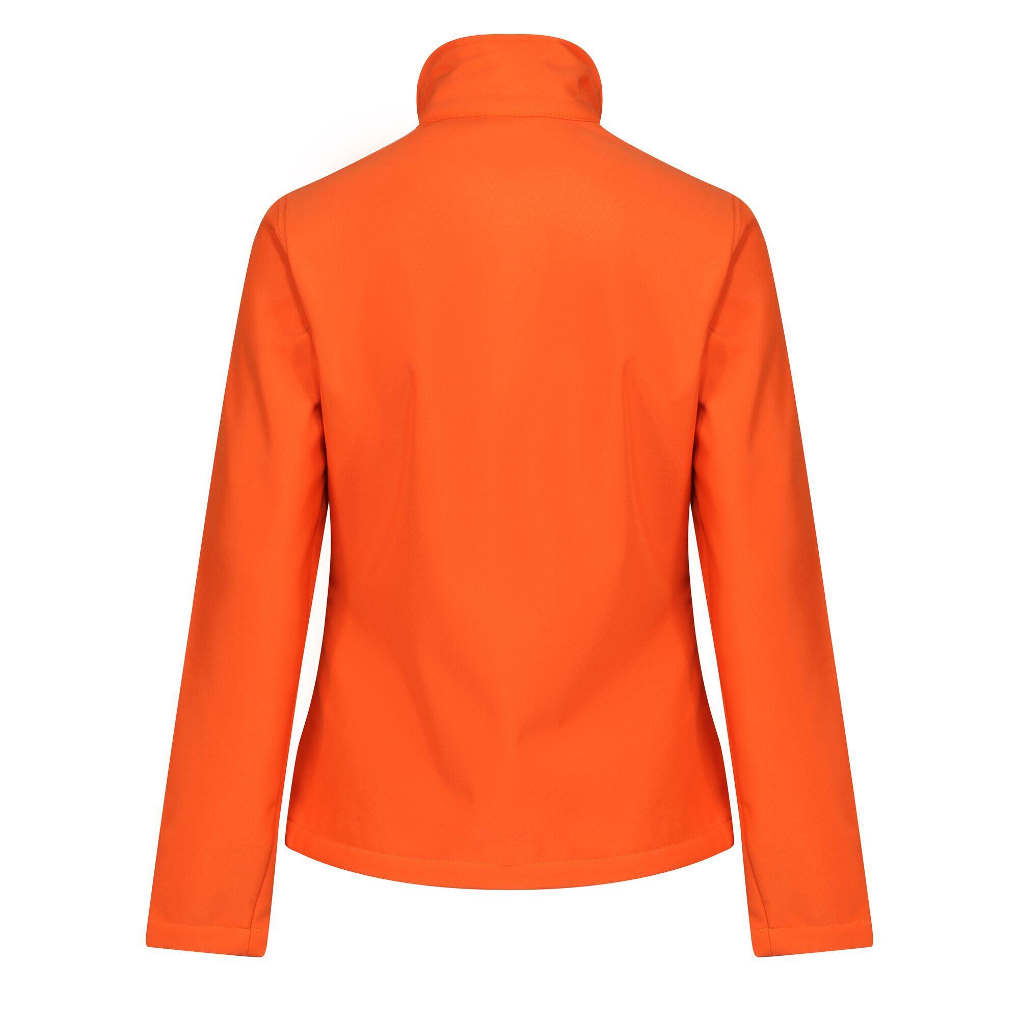 Standout Womens/Ladies Ablaze Printable Soft Shell Jacket (Magma Orange/Black) 3/5