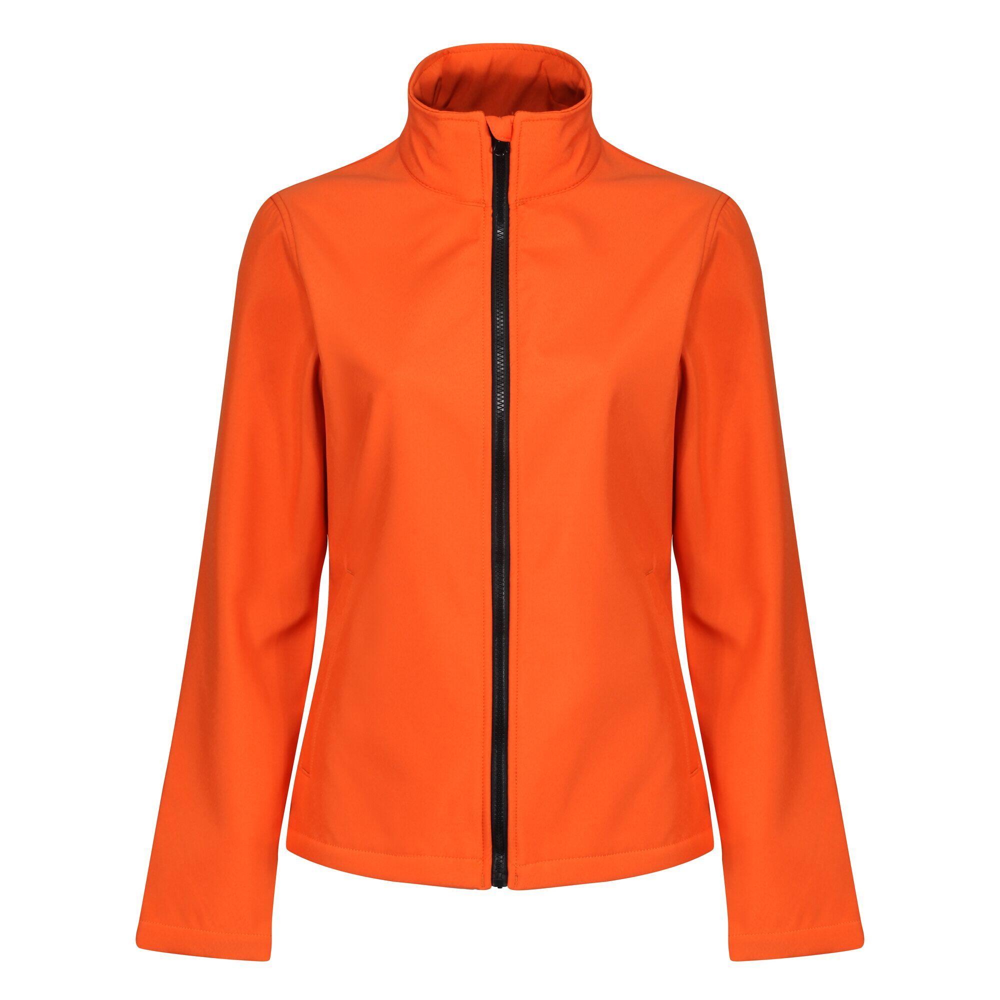 Standout Womens/Ladies Ablaze Printable Soft Shell Jacket (Magma Orange/Black) 1/5